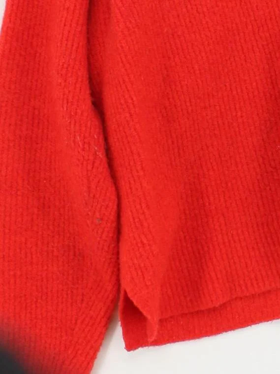 Whistles Women's Cardigan M Red 100% Other V-Neck Cardigan - Image 4