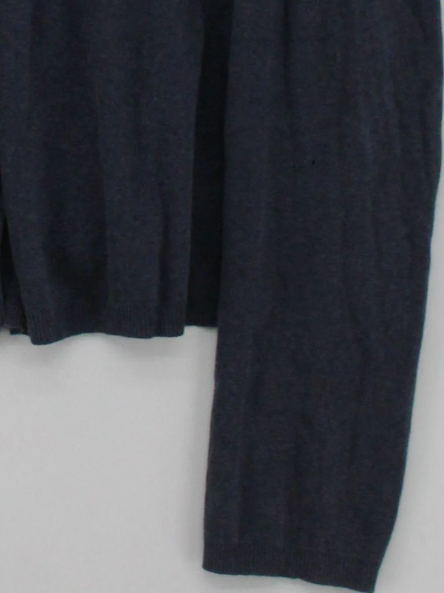 Whistles Women's Cardigan S Blue 100% Cotton Round Neck Cardigan - Image 4