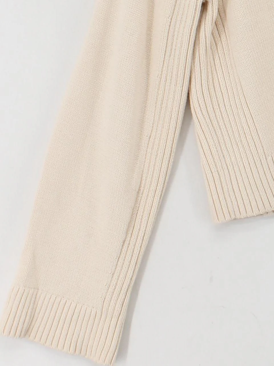 Whistles Women's Cardigan S Cream 100% Cotton V-Neck Cardigan - Image 4