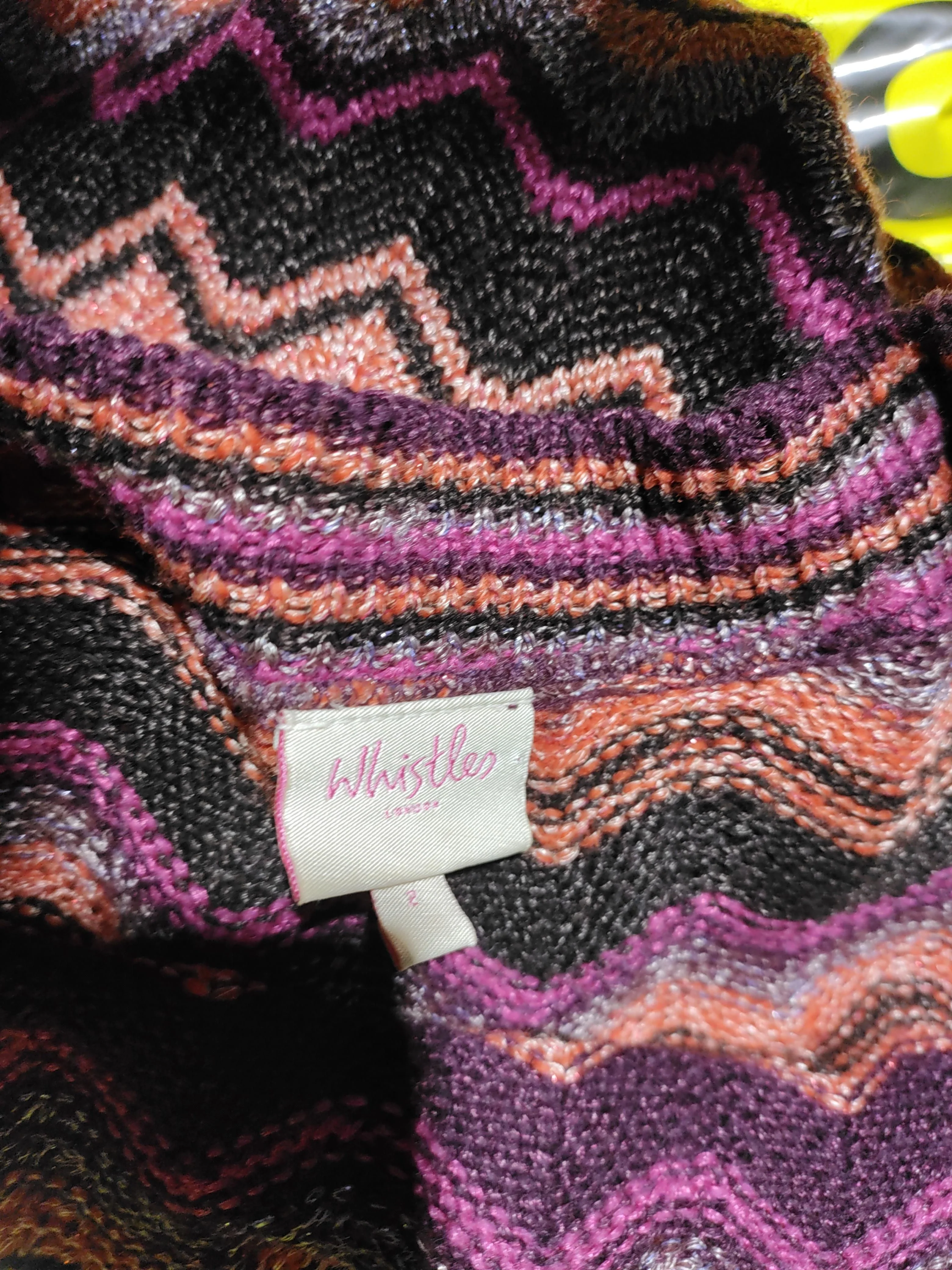 Whistles Women's Cardigan S Multi Wool with Nylon, Polyester, Other Cardigan - Image 5