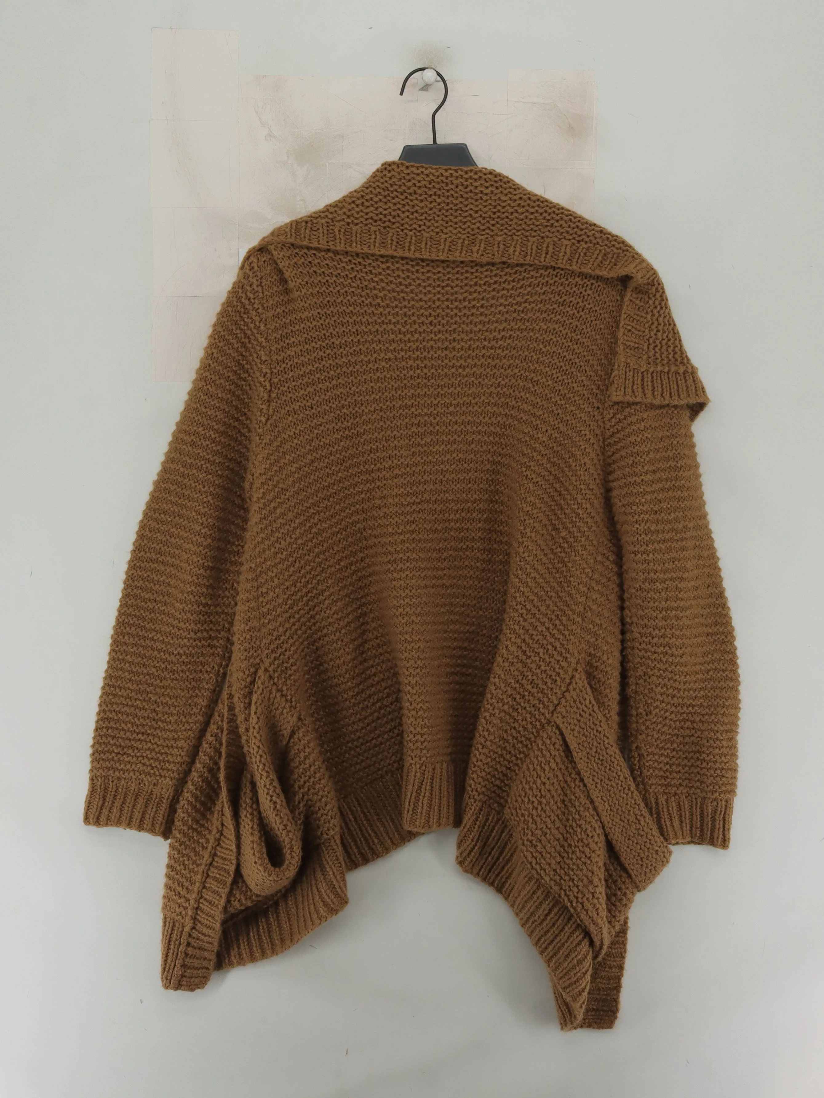 Whistles Women's Cardigan XL Brown Acrylic with Wool, Nylon Collared Cardigan - Image 2