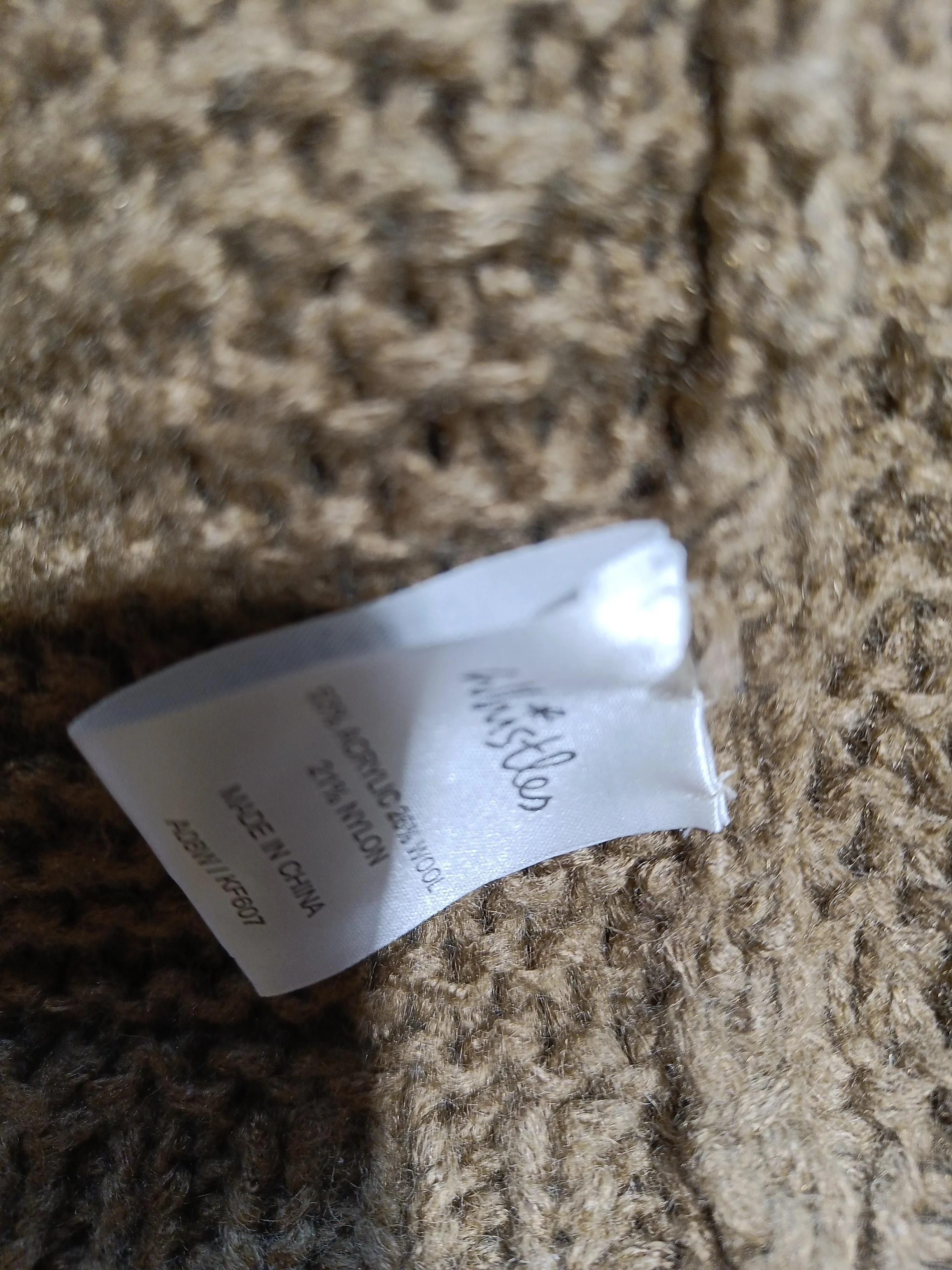 Whistles Women's Cardigan XL Brown Acrylic with Wool, Nylon Collared Cardigan - Image 5