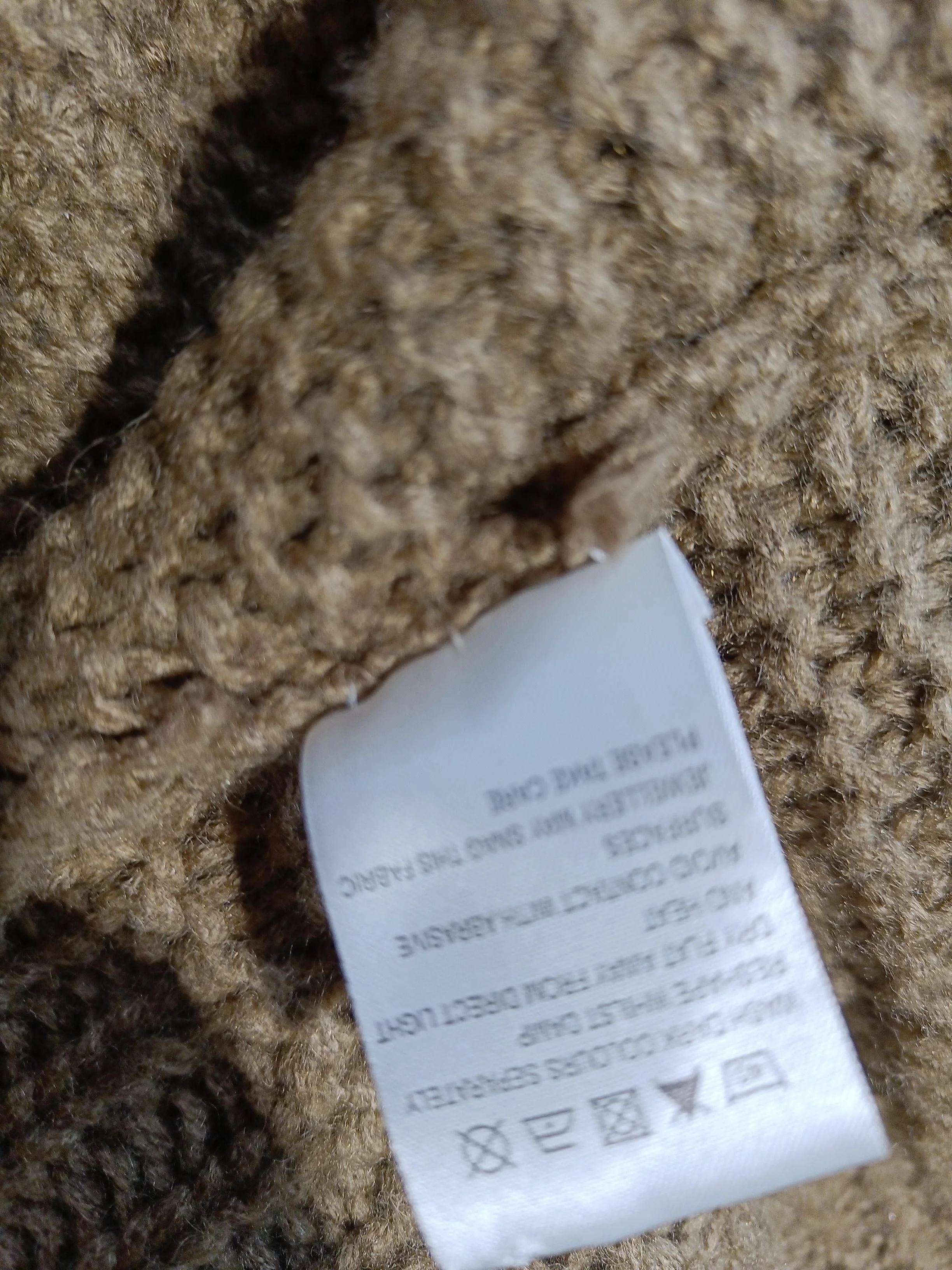 Whistles Women's Cardigan XL Brown Acrylic with Wool, Nylon Collared Cardigan - Image 6