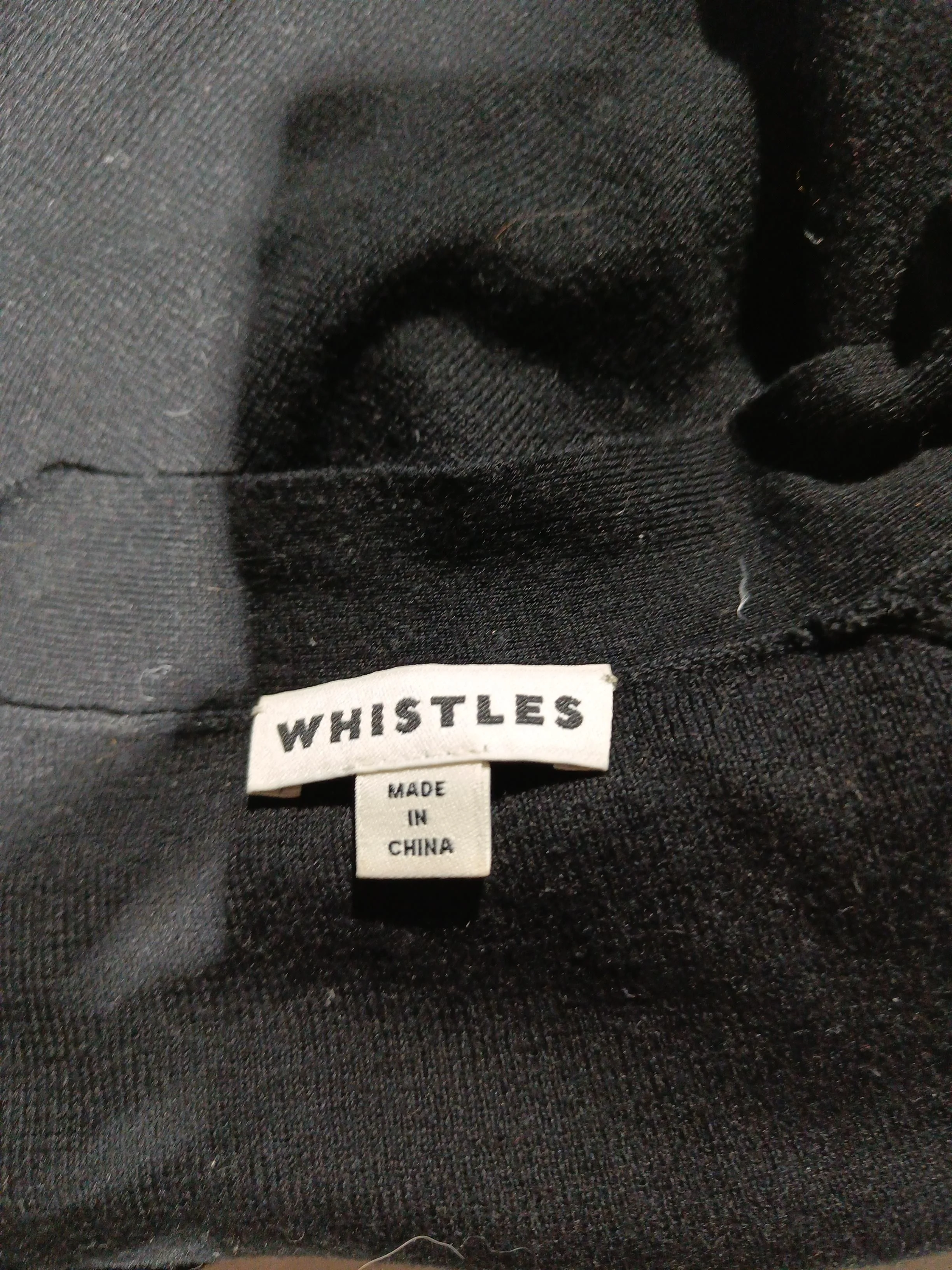 Whistles Women's Cardigan XS Black Cotton with Polyester V-Neck Cardigan - Image 5