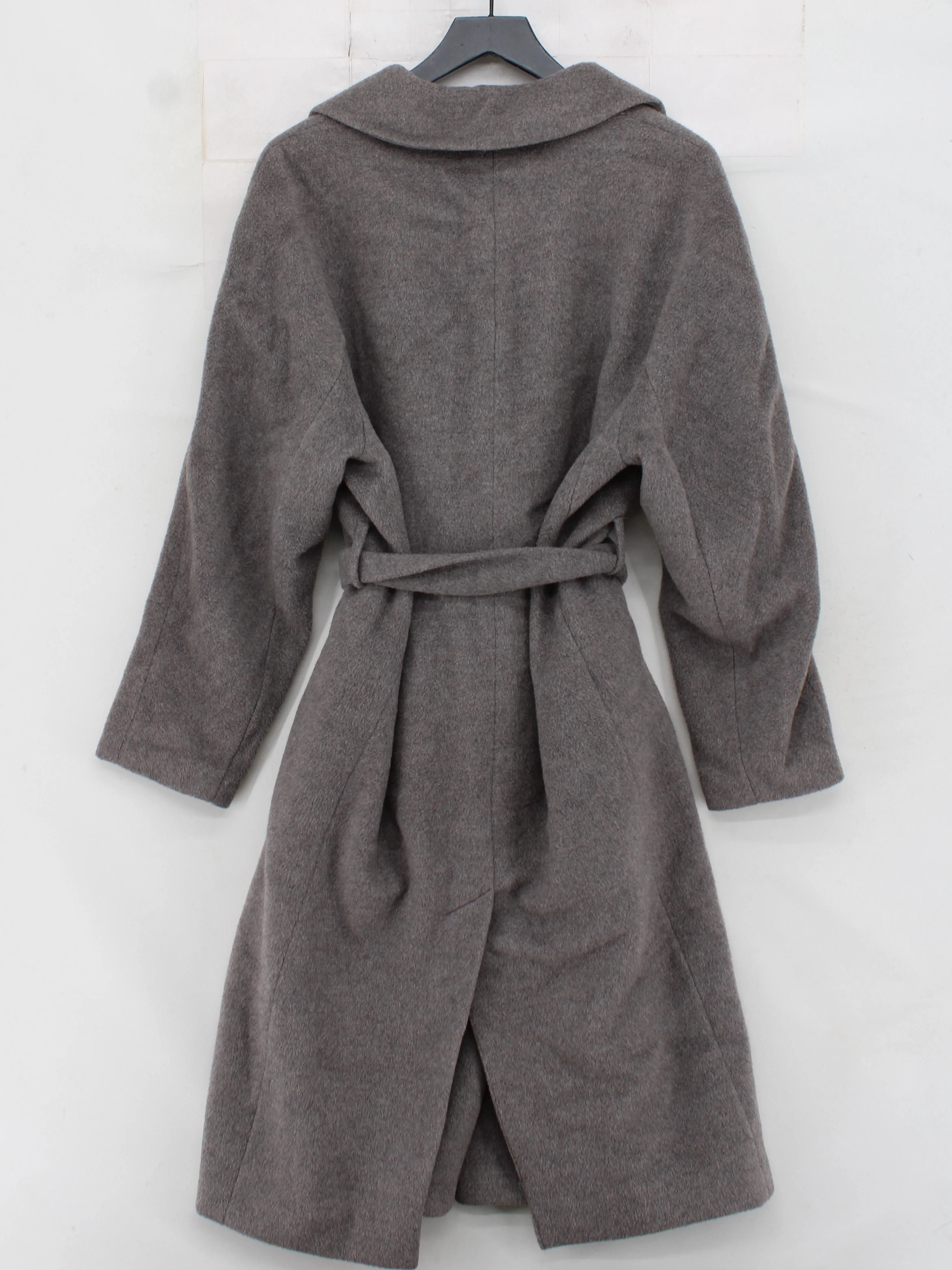 Whistles Women's Coat M Brown Wool with Viscose, Polyamide Overcoat - Image 2
