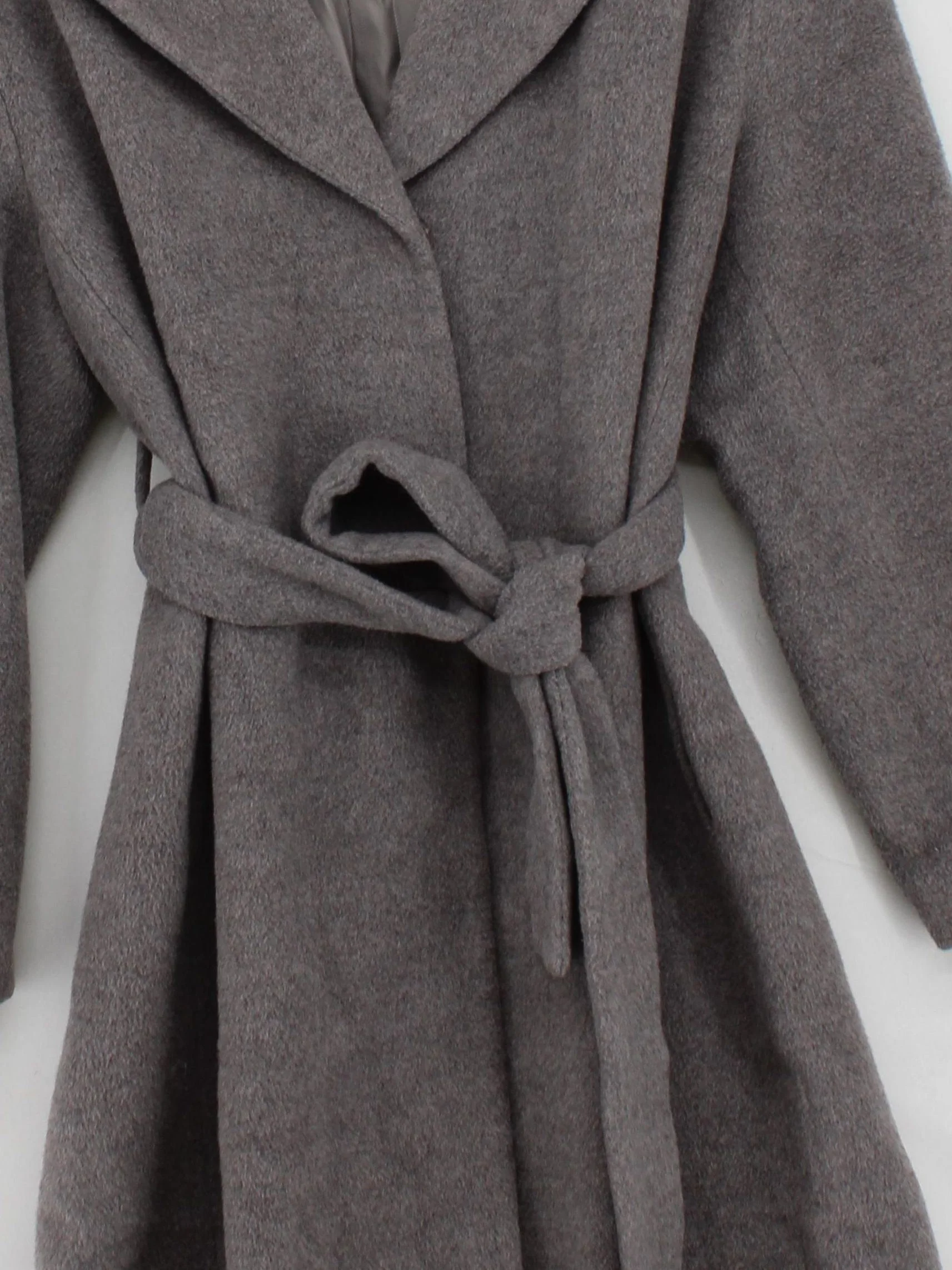 Whistles Women's Coat M Brown Wool with Viscose, Polyamide Overcoat - Image 3