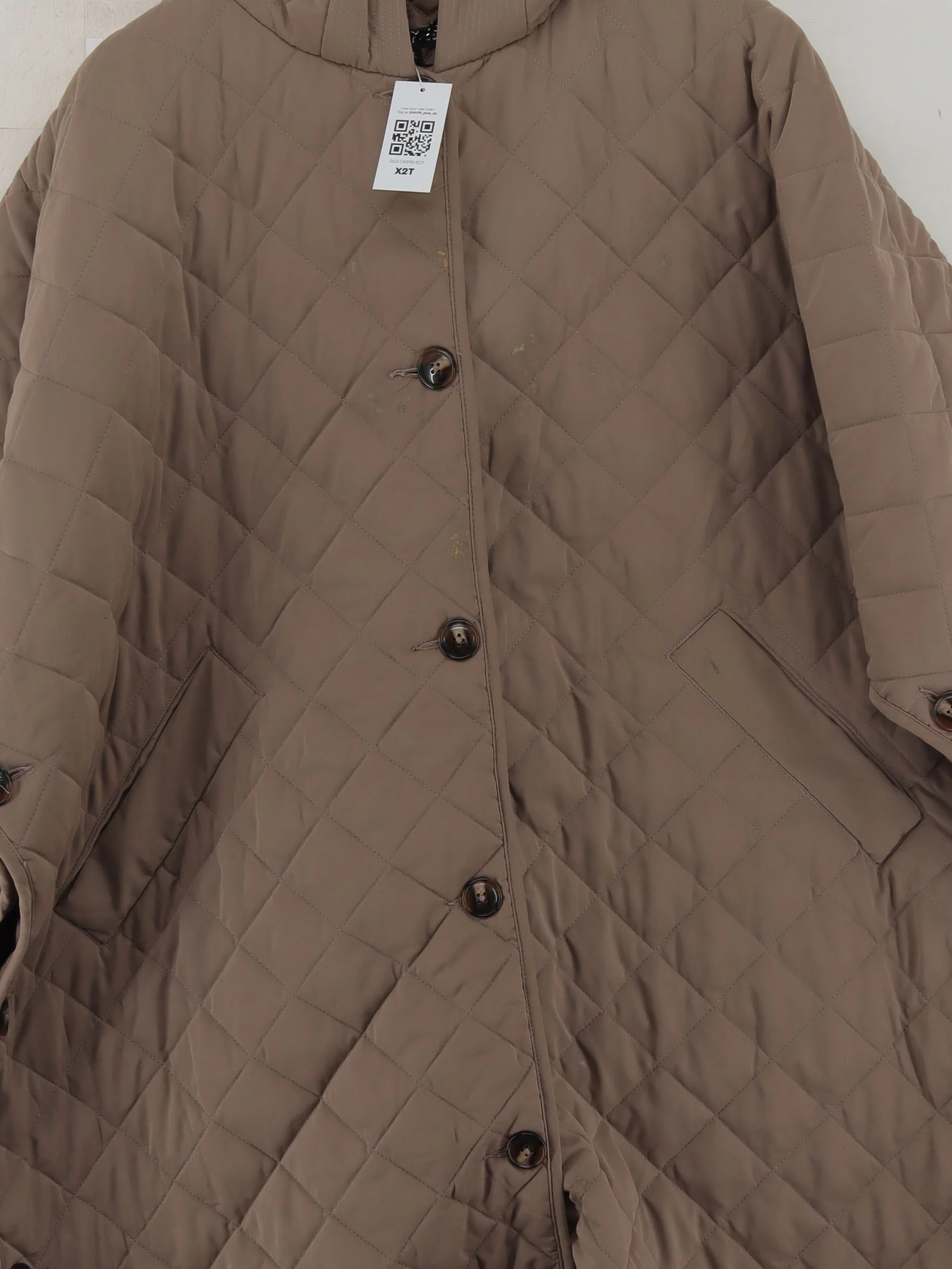 Whistles Women's Coat M Tan 100% Polyester Overcoat - Image 3