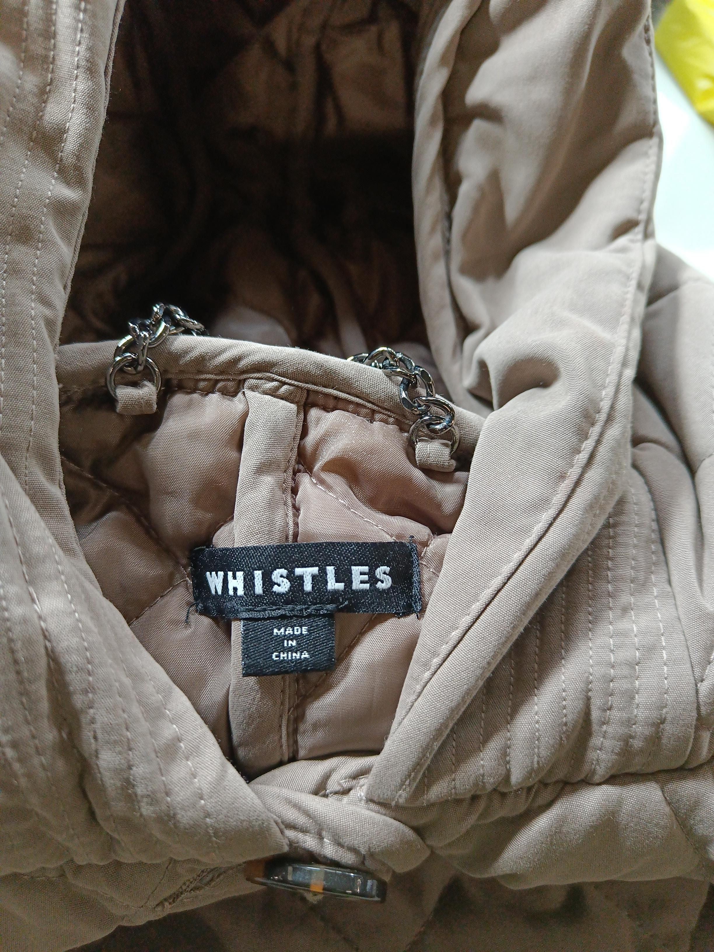 Whistles Women's Coat M Tan 100% Polyester Overcoat - Image 6