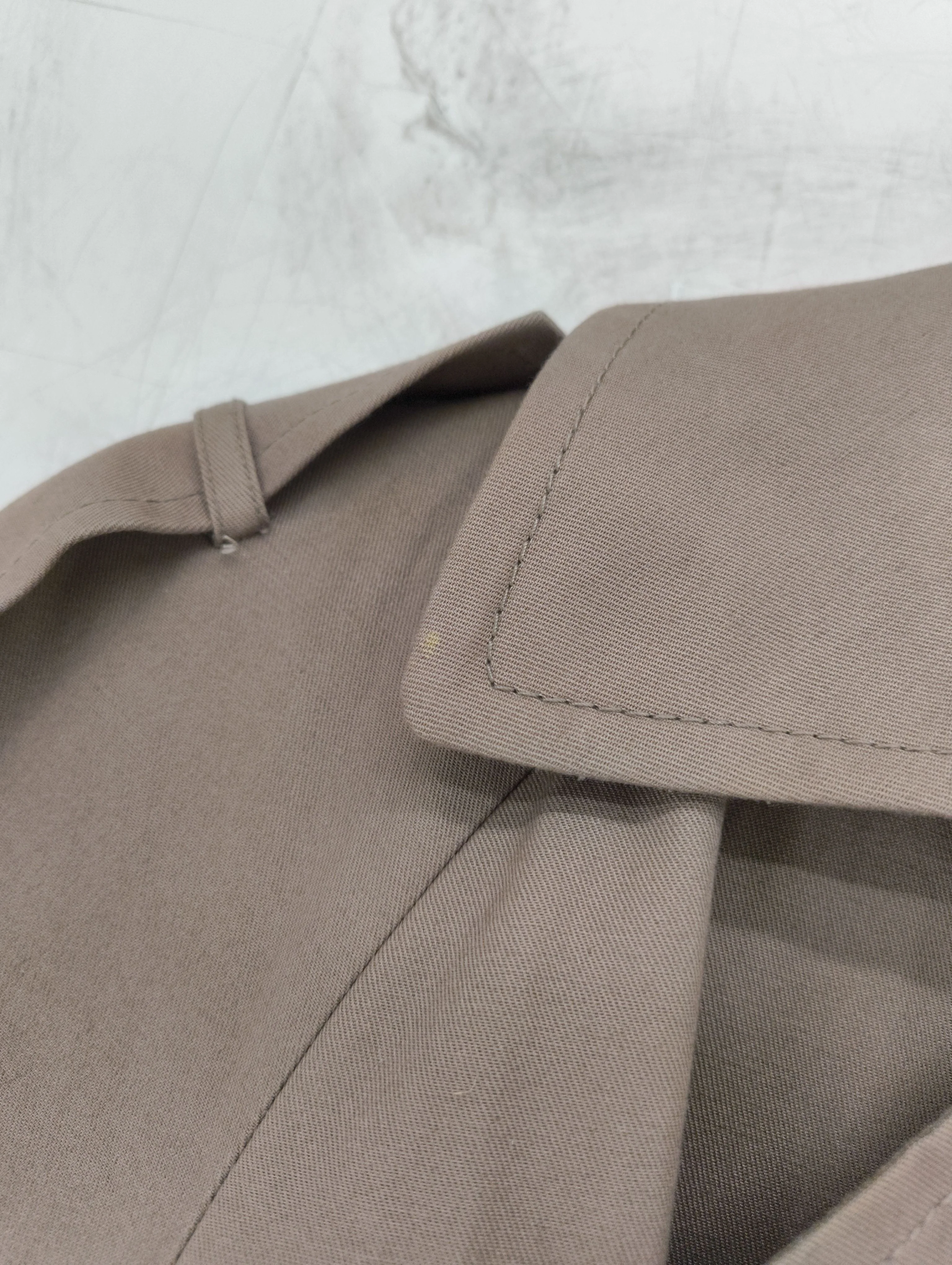 Whistles Women's Coat M Tan Cotton with Polyester, Viscose, Elastane Trench Coat - Image 5