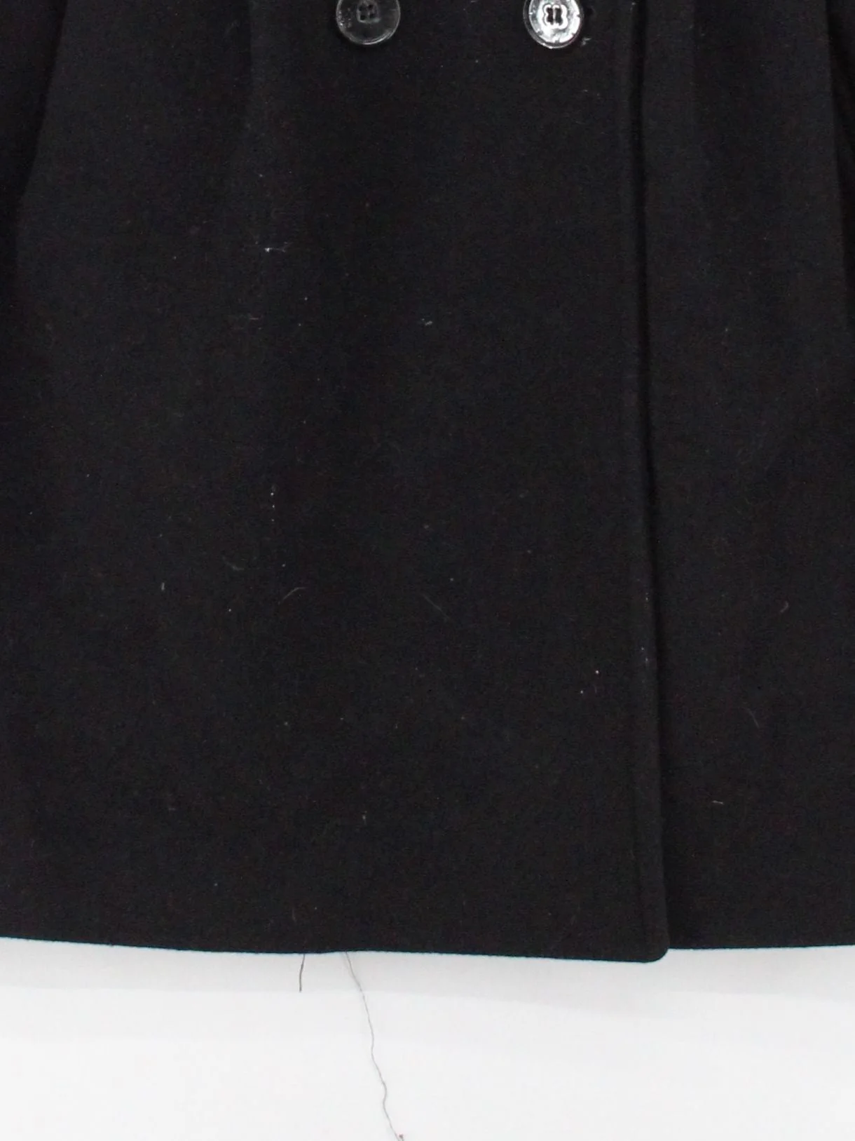 Whistles Women's Coat S Black 100% Wool Pea Coat - Image 4