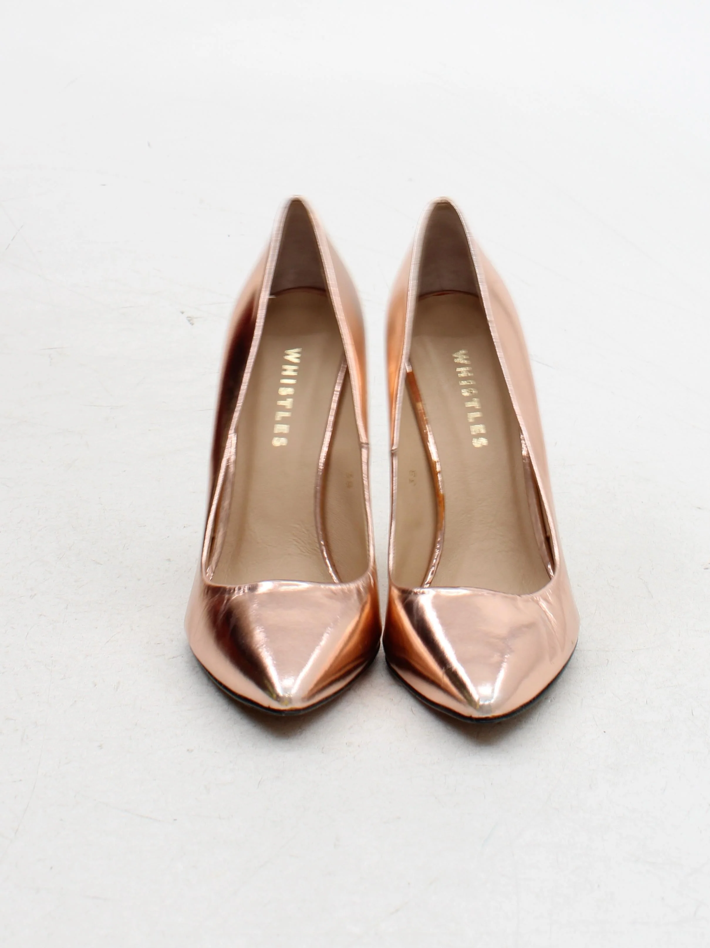 Whistles Women's Heels UK 5 Gold 100% Other Court - Image 2