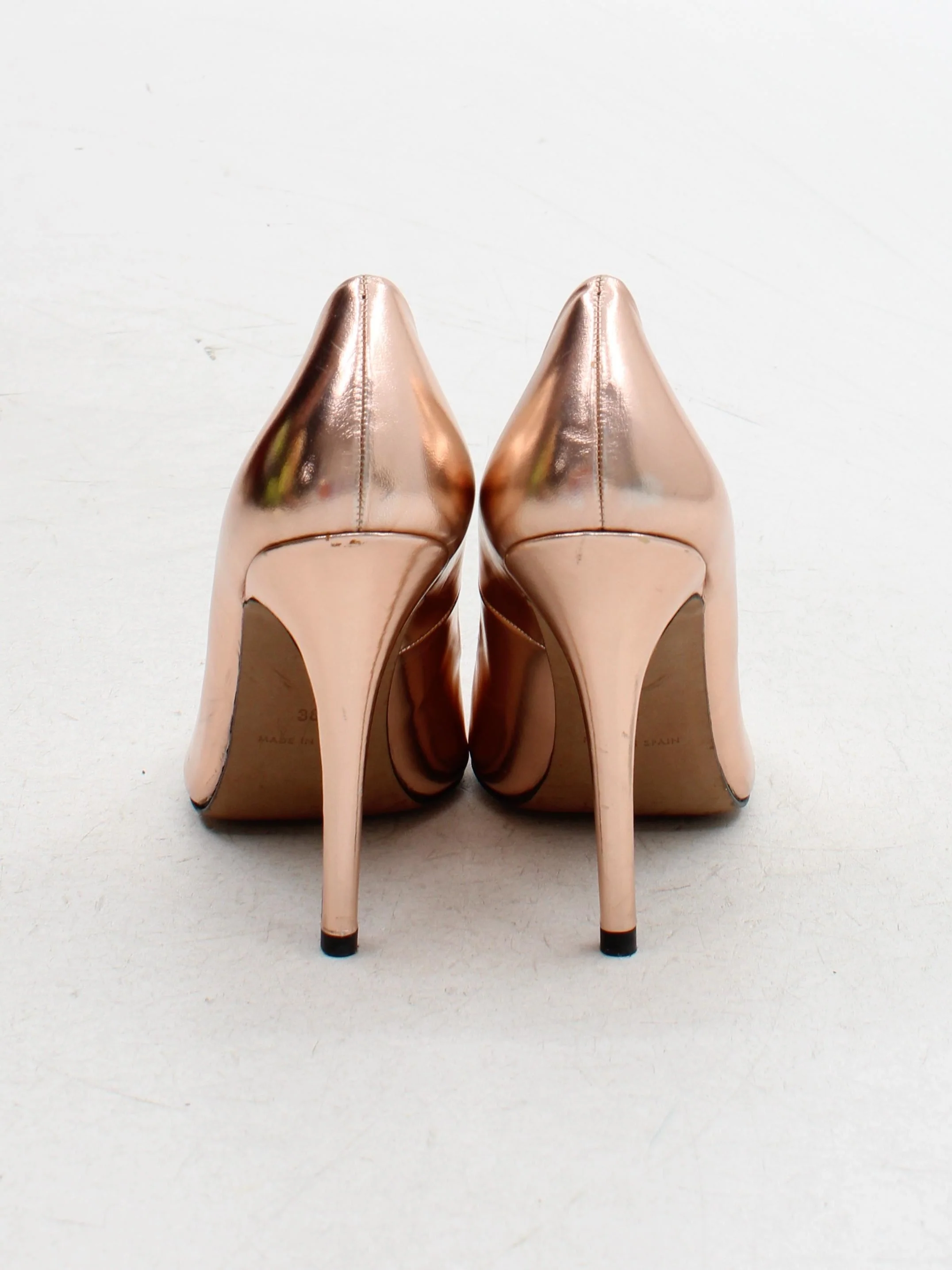 Whistles Women's Heels UK 5 Gold 100% Other Court - Image 3