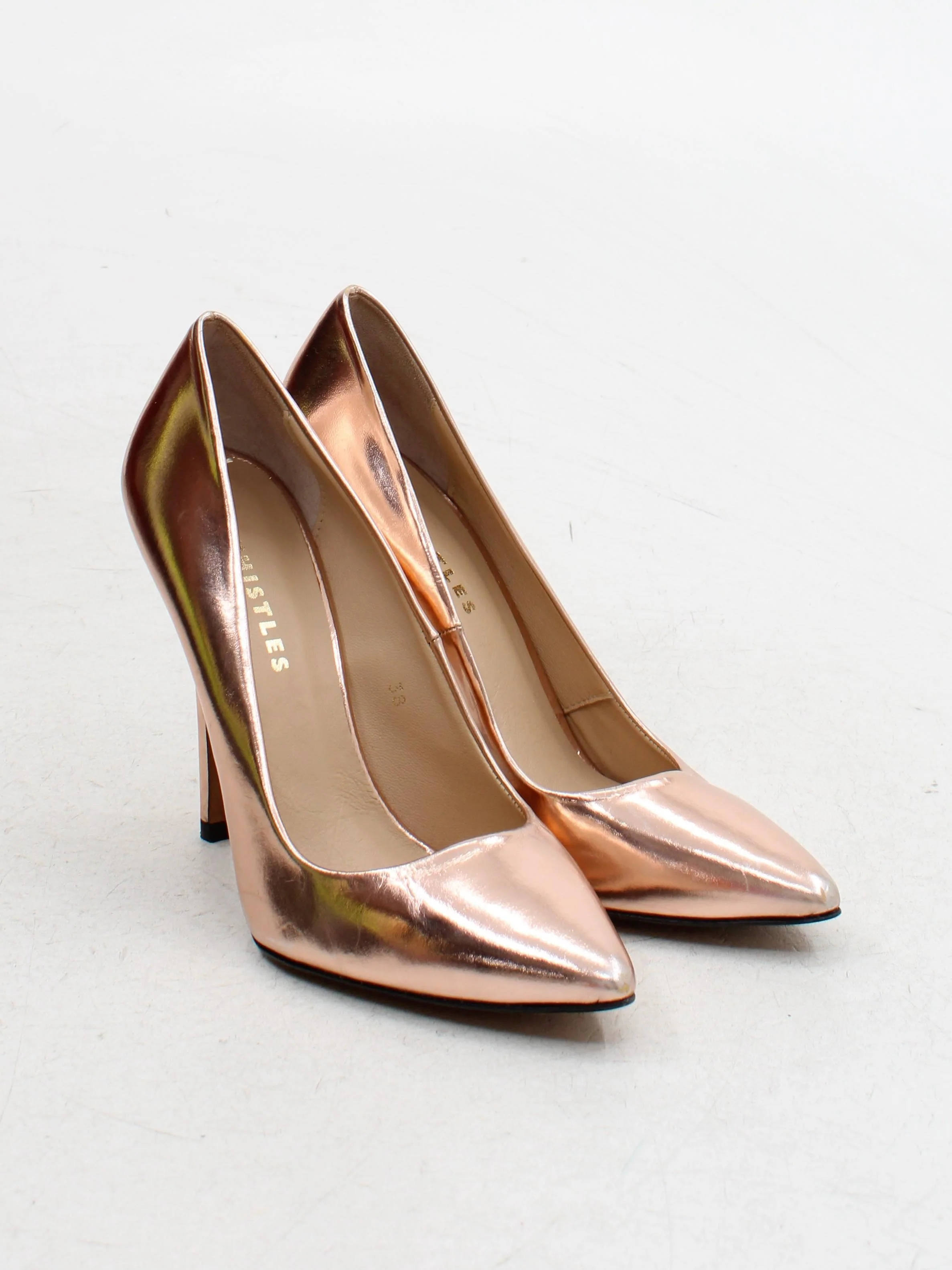 Whistles Women's Heels UK 5 Gold 100% Other Court - Image 4