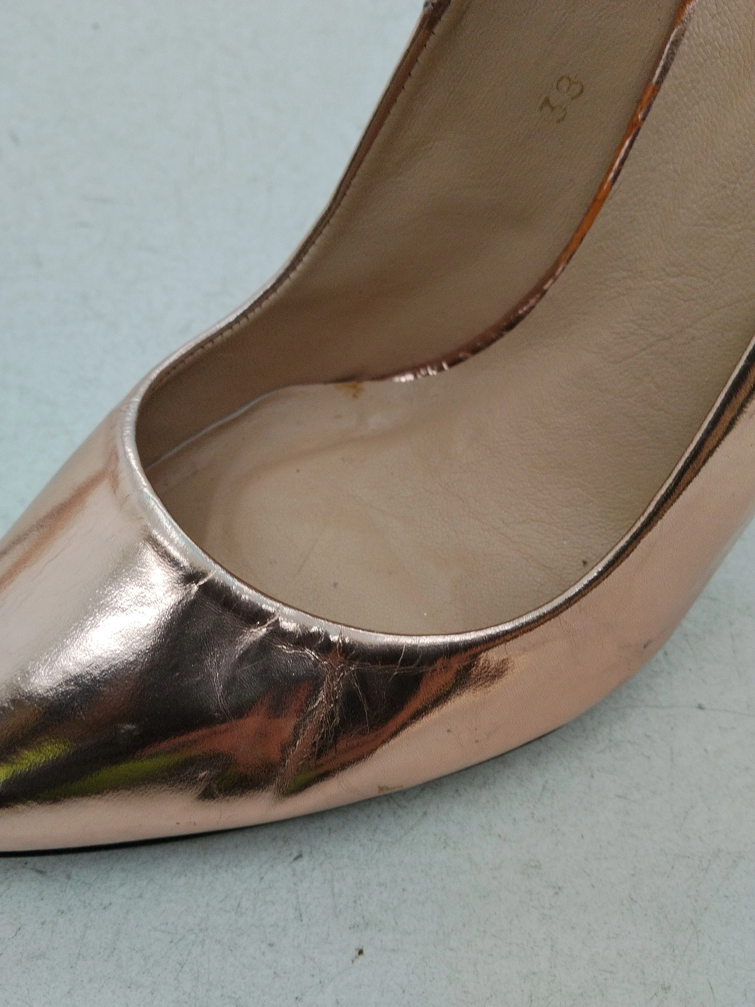 Whistles Women's Heels UK 5 Gold 100% Other Court - Image 9