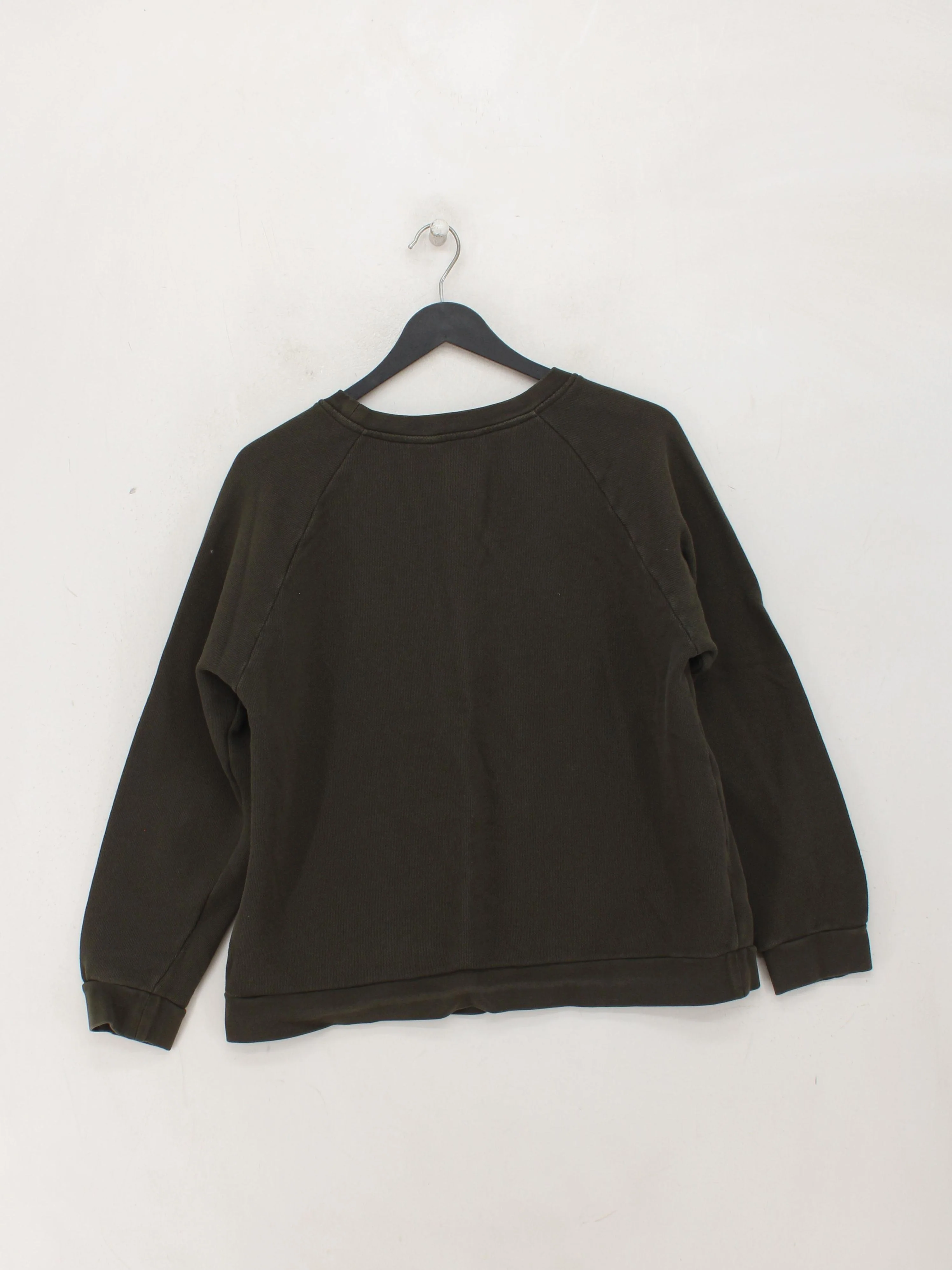 Whistles Women's Hoodie UK 10 Green Graphic 100% Cotton Pullover - Image 2