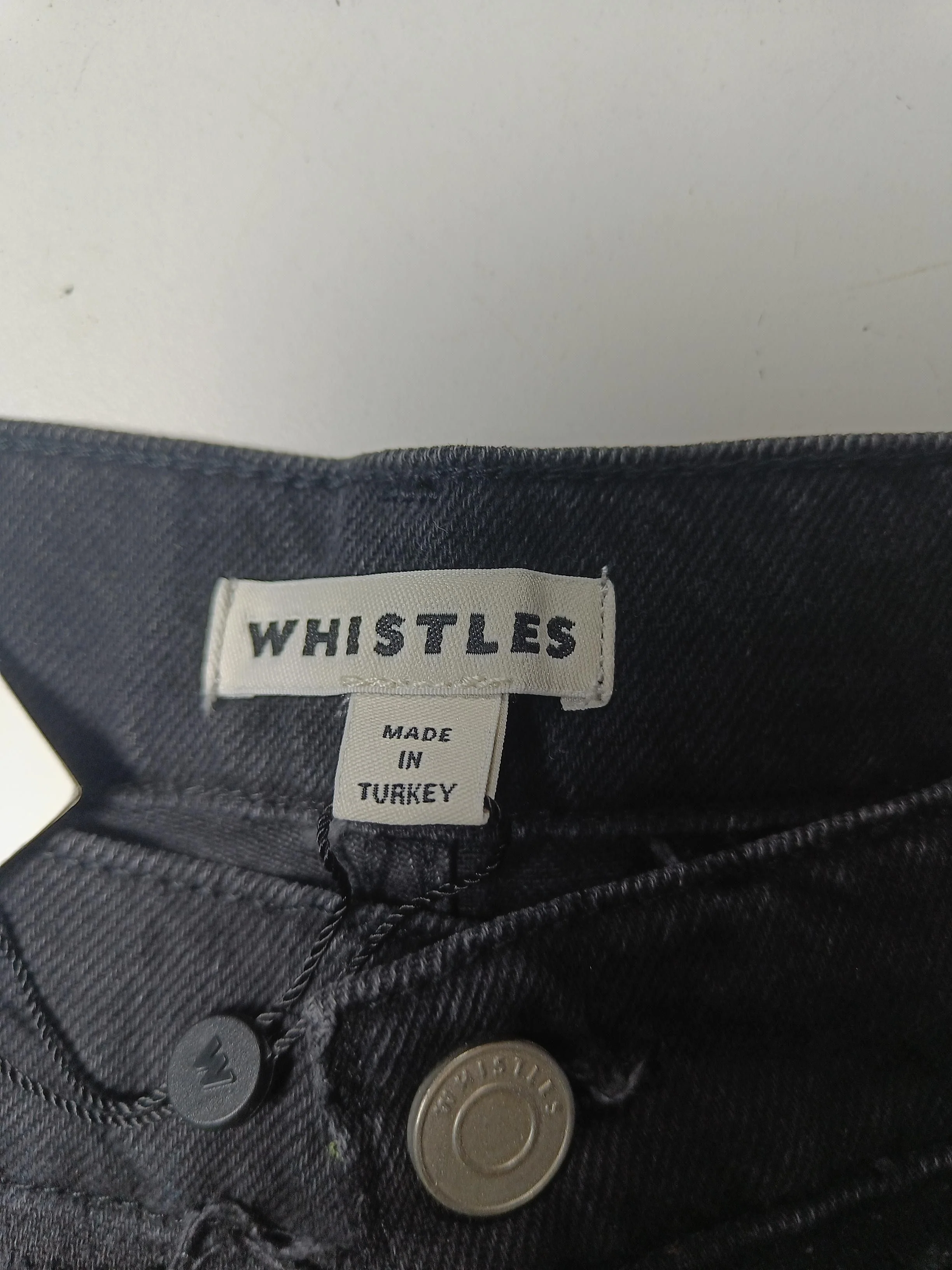 Whistles Women's Jeans S Black 100% Cotton Mom - Image 5