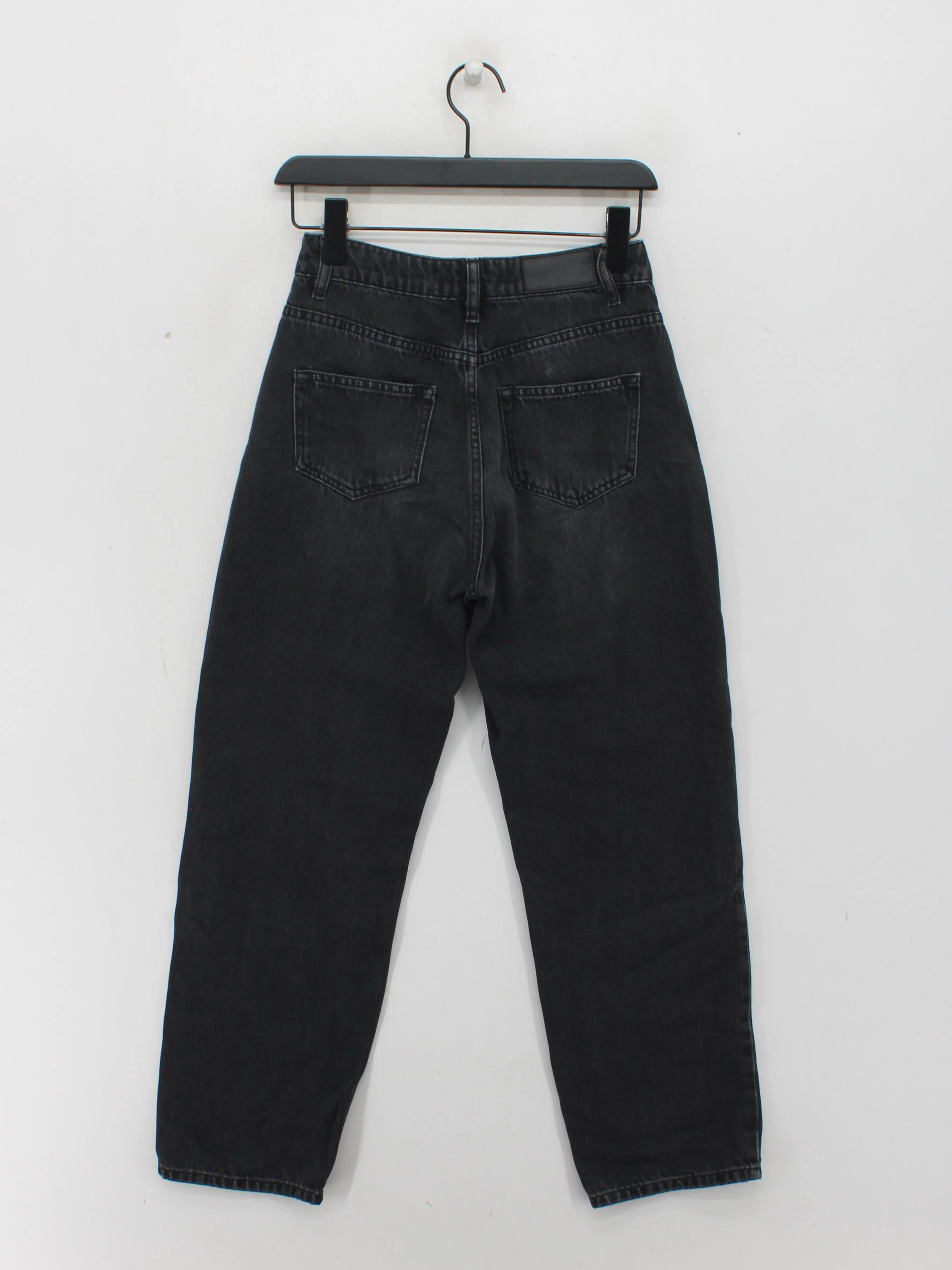 Whistles Women's Jeans W 26 in Black 100% Cotton Mom - Image 2