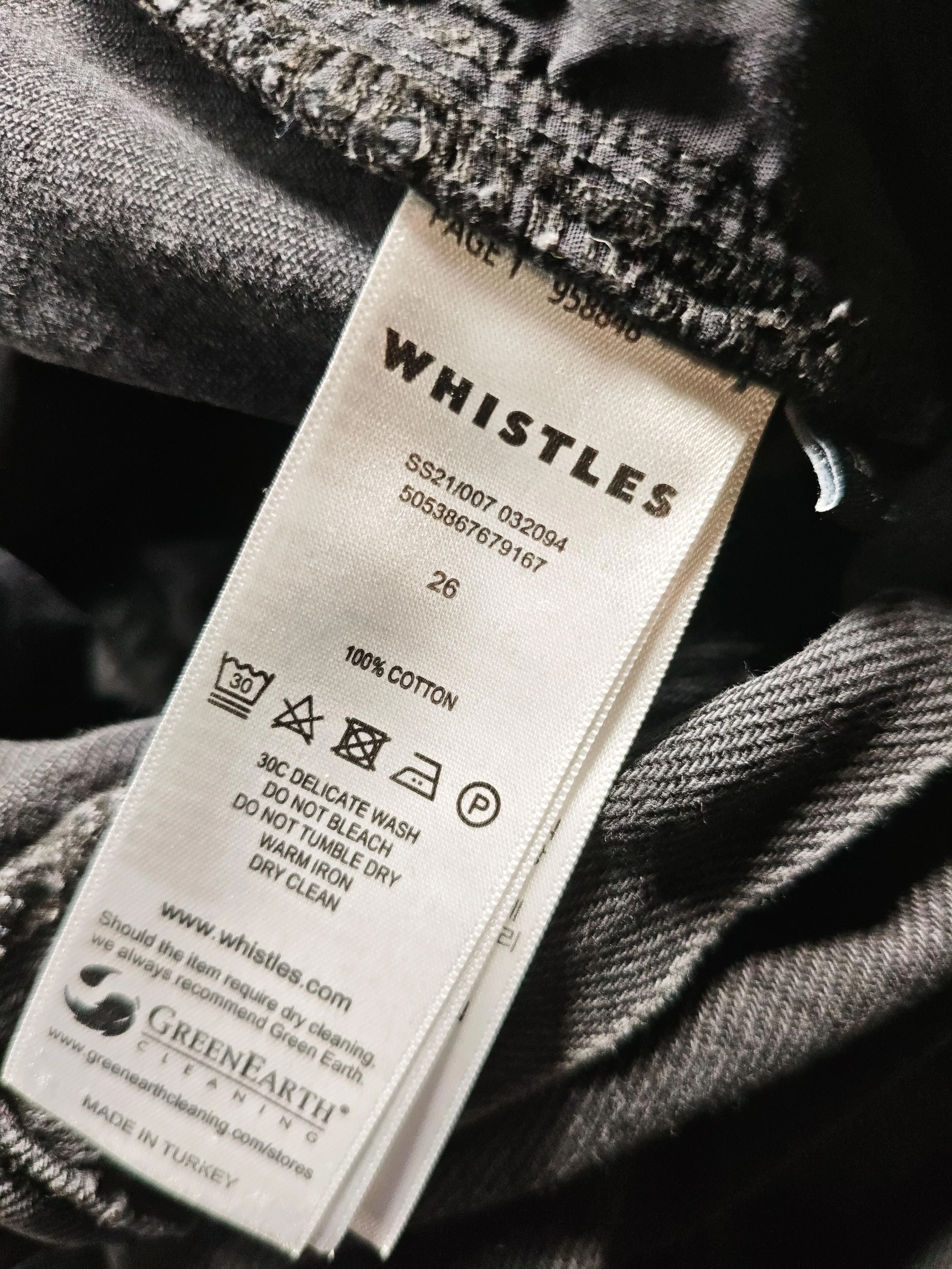 Whistles Women's Jeans W 26 in Black 100% Cotton Mom - Image 6
