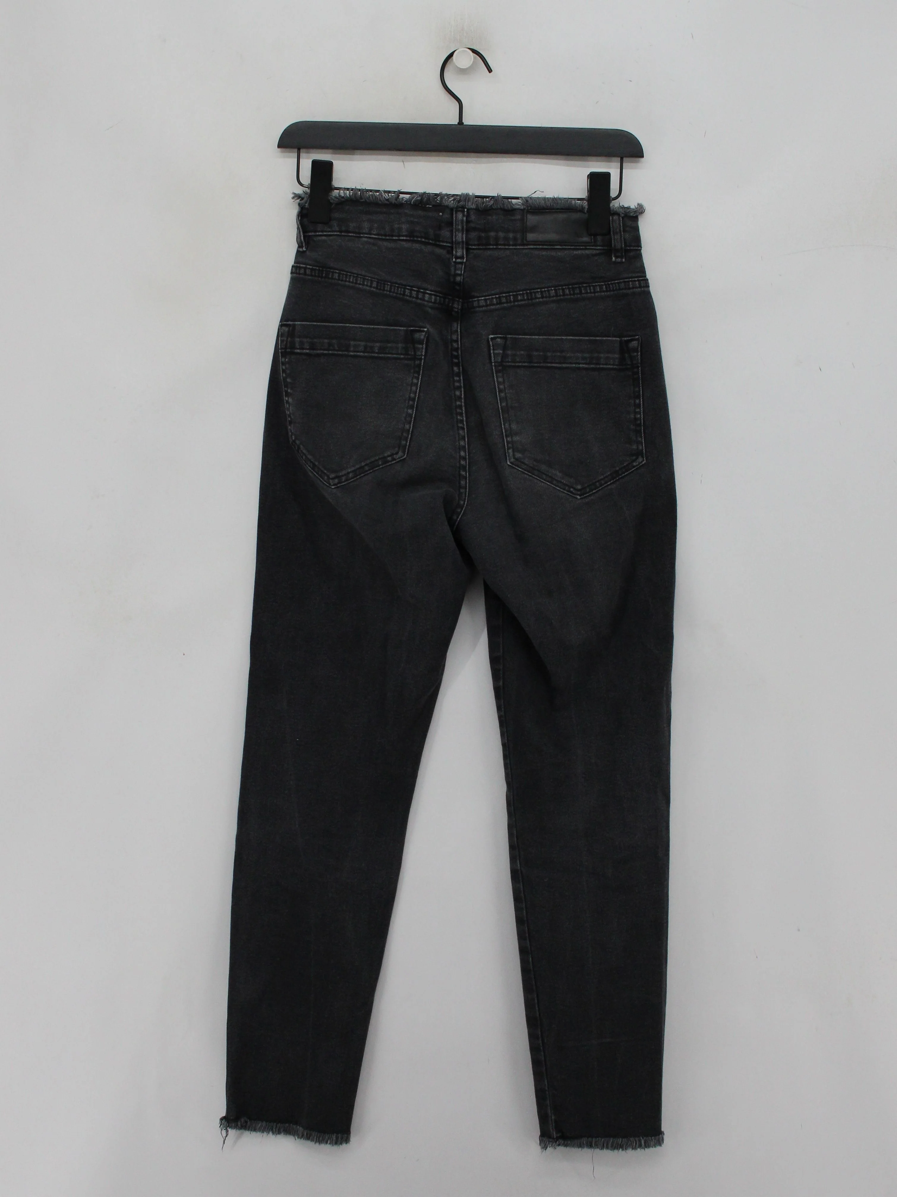 Whistles Women's Jeans W 26 in Black Cotton with Elastane Mom - Image 2