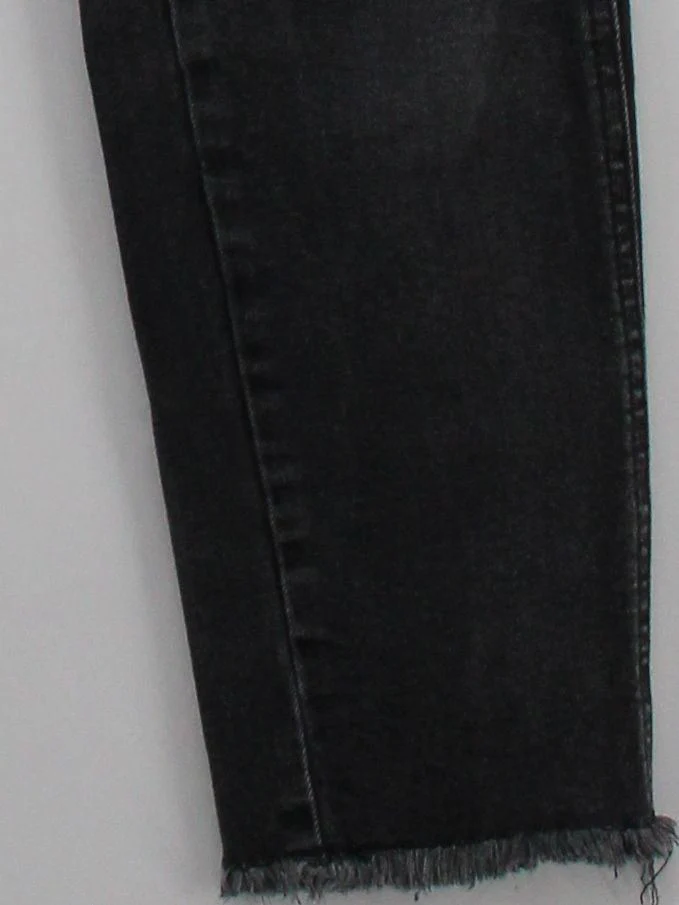 Whistles Women's Jeans W 26 in Black Cotton with Elastane Mom - Image 4