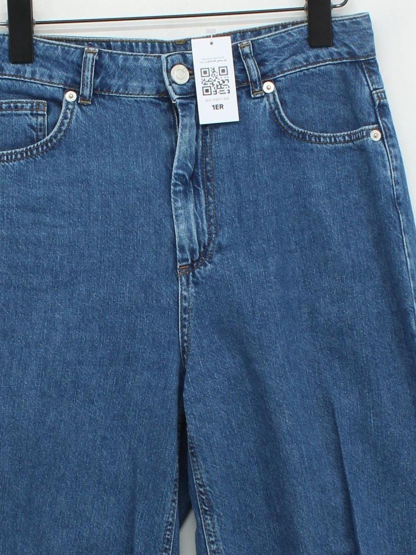 Whistles Women's Jeans W 27 in Blue 100% Cotton Wide-Leg - Image 3