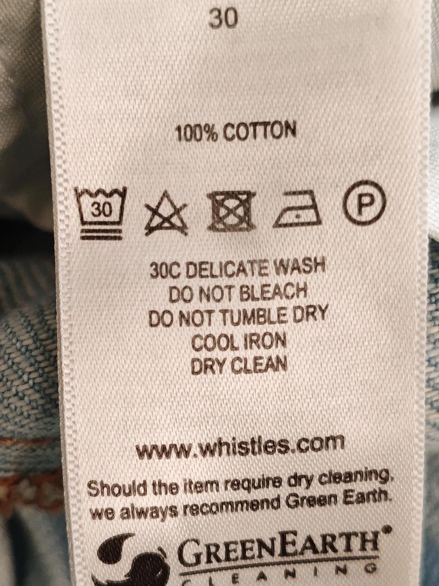 Whistles Women's Jeans W 30 in Blue 100% Cotton Mom - Image 7