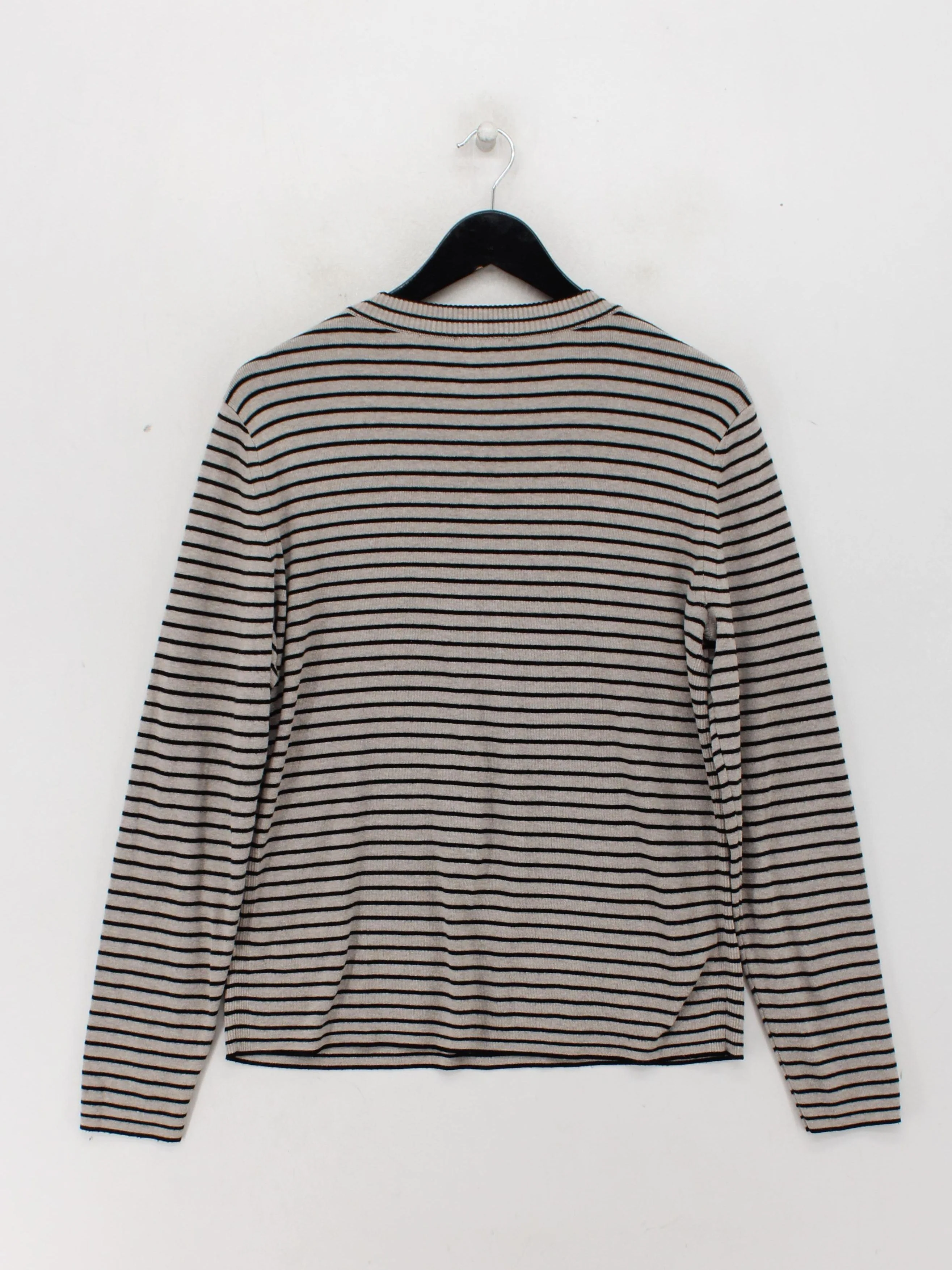 Whistles Women's Jumper L Cream Cotton with Polyester Pullover - Image 2
