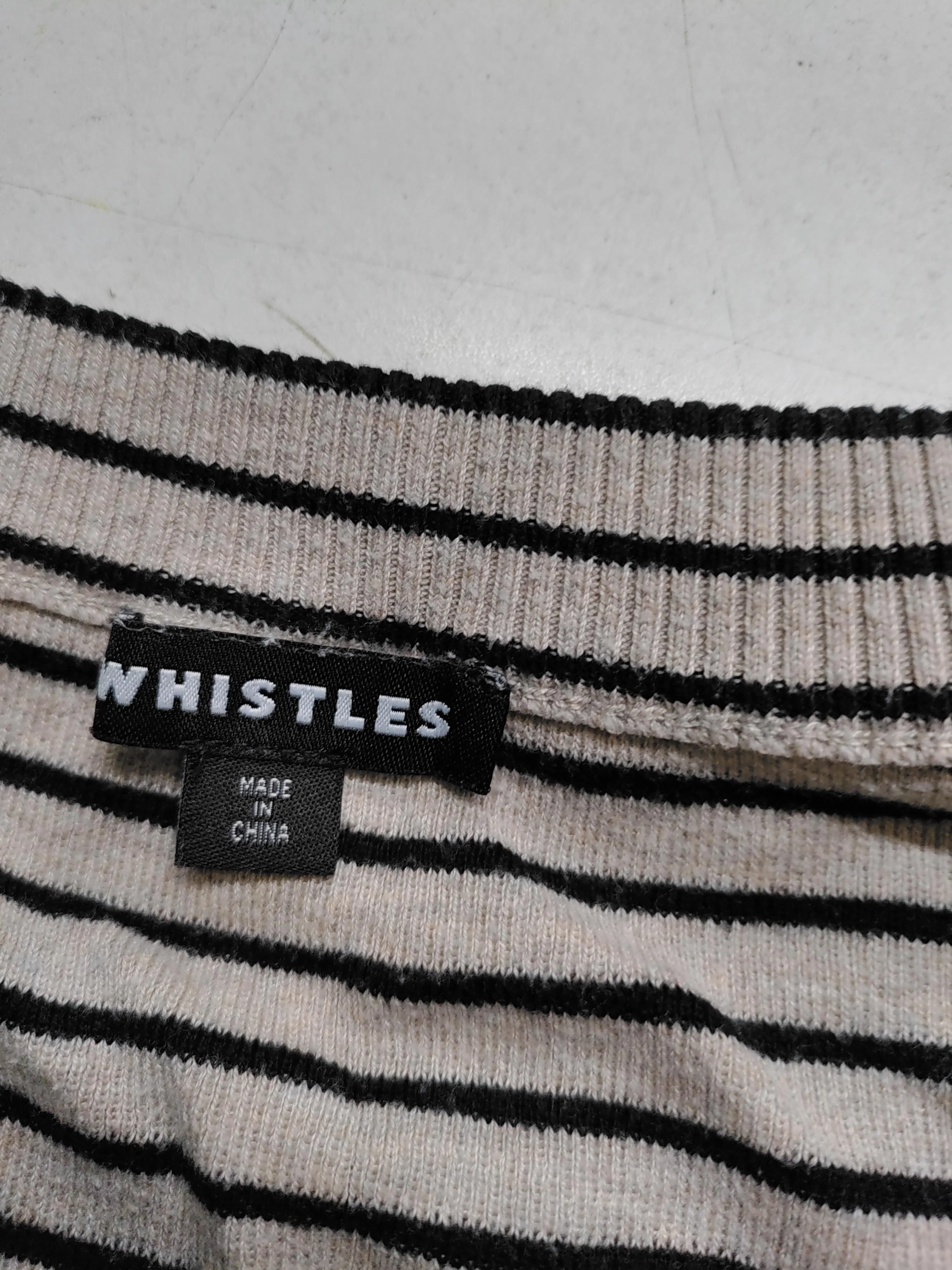 Whistles Women's Jumper L Cream Cotton with Polyester Pullover - Image 6