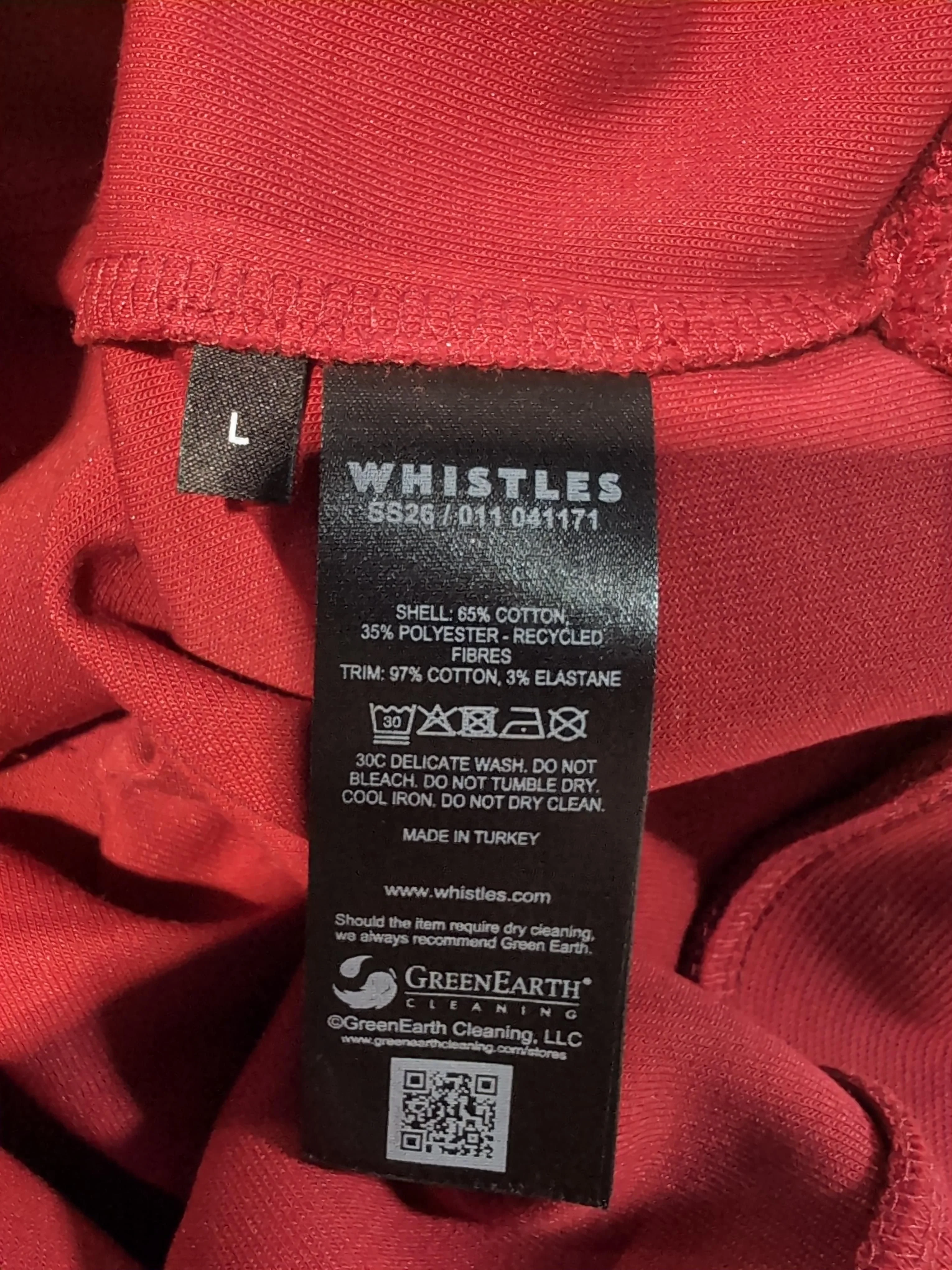Whistles Women's Jumper L Red Cotton New with tags - Image 6