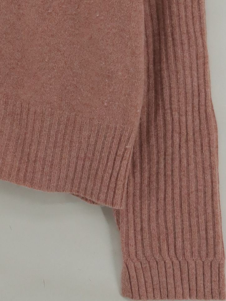 Whistles Women's Jumper L Tan 100% Wool Roll Neck Pullover - Image 4