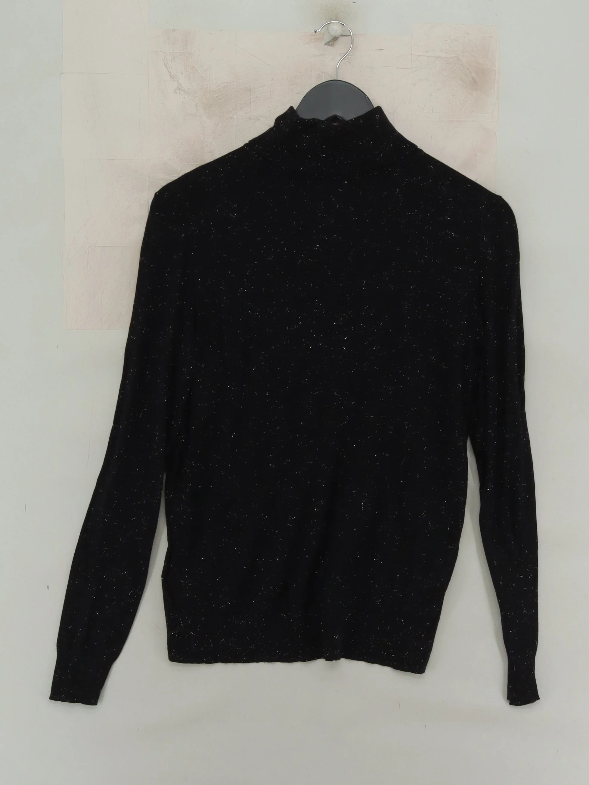 Whistles Women's Jumper M Black Viscose with Polyamide, Other Roll Neck Pullover - Image 2