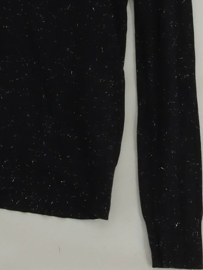 Whistles Women's Jumper M Black Viscose with Polyamide, Other Roll Neck Pullover - Image 4