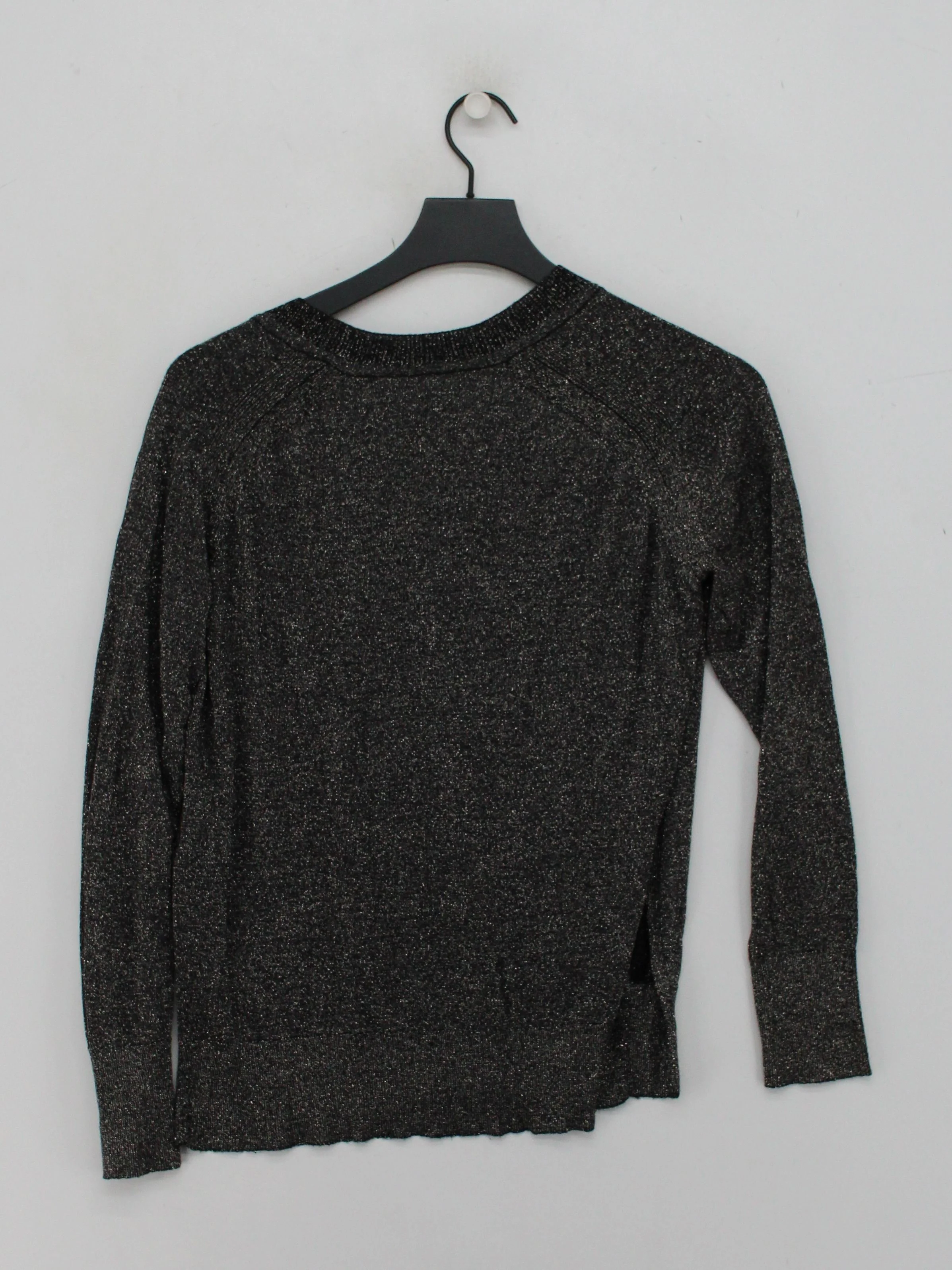 Whistles Women's Jumper M Grey Viscose with Polyester, Other V-Neck Pullover - Image 2