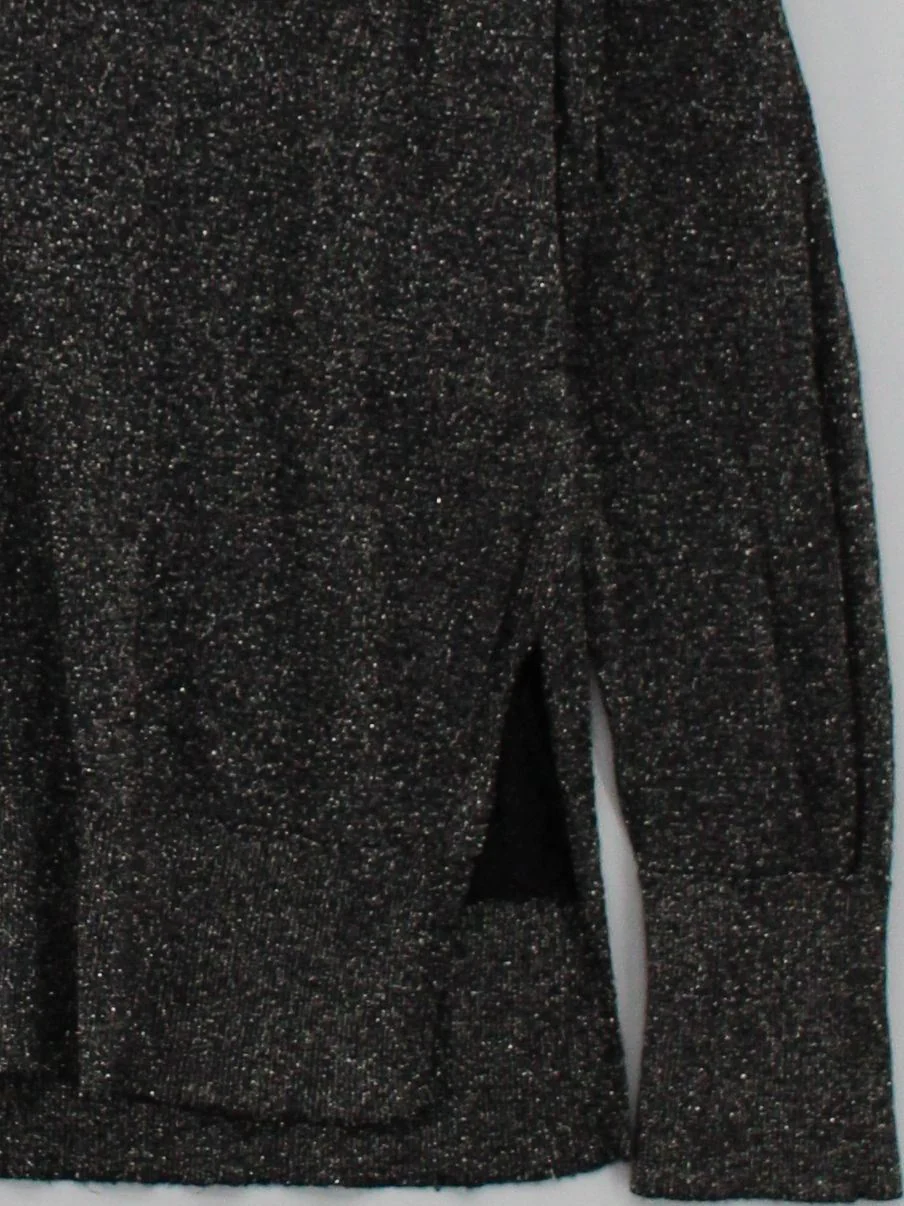 Whistles Women's Jumper M Grey Viscose with Polyester, Other V-Neck Pullover - Image 4