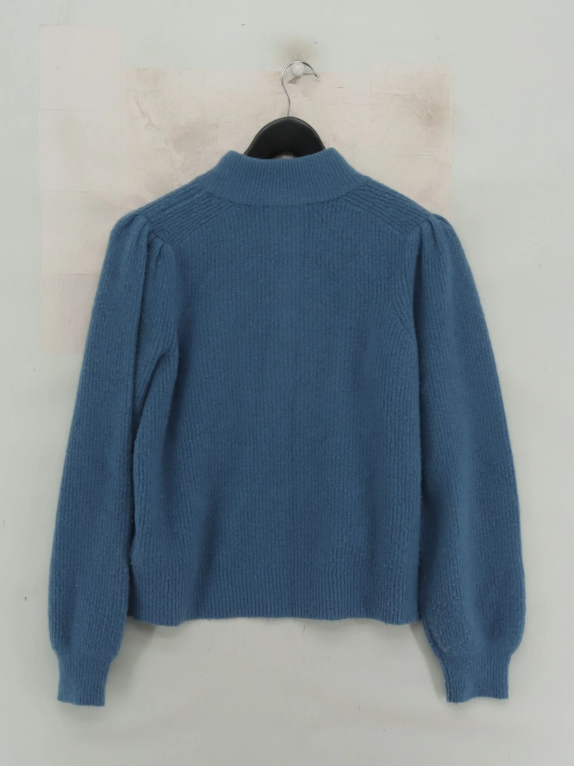Whistles Women's Jumper S Blue Wool with Acrylic, Polyamide, Elastane Pullover - Image 2