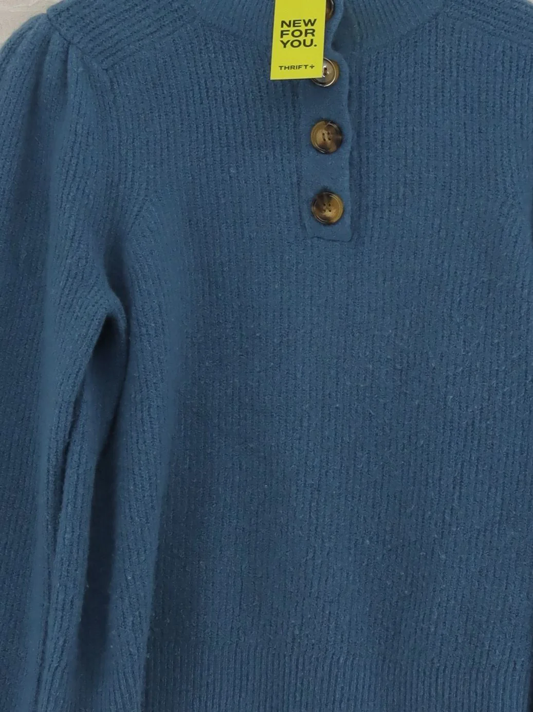 Whistles Women's Jumper S Blue Wool with Acrylic, Polyamide, Elastane Pullover - Image 3