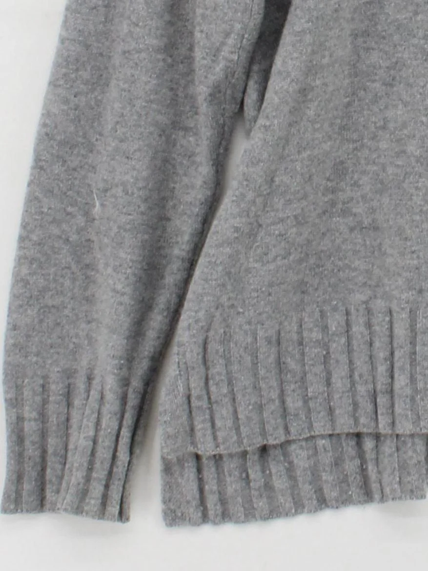 Whistles Women's Jumper S Grey 100% Cashmere Crew Neck Pullover - Image 4