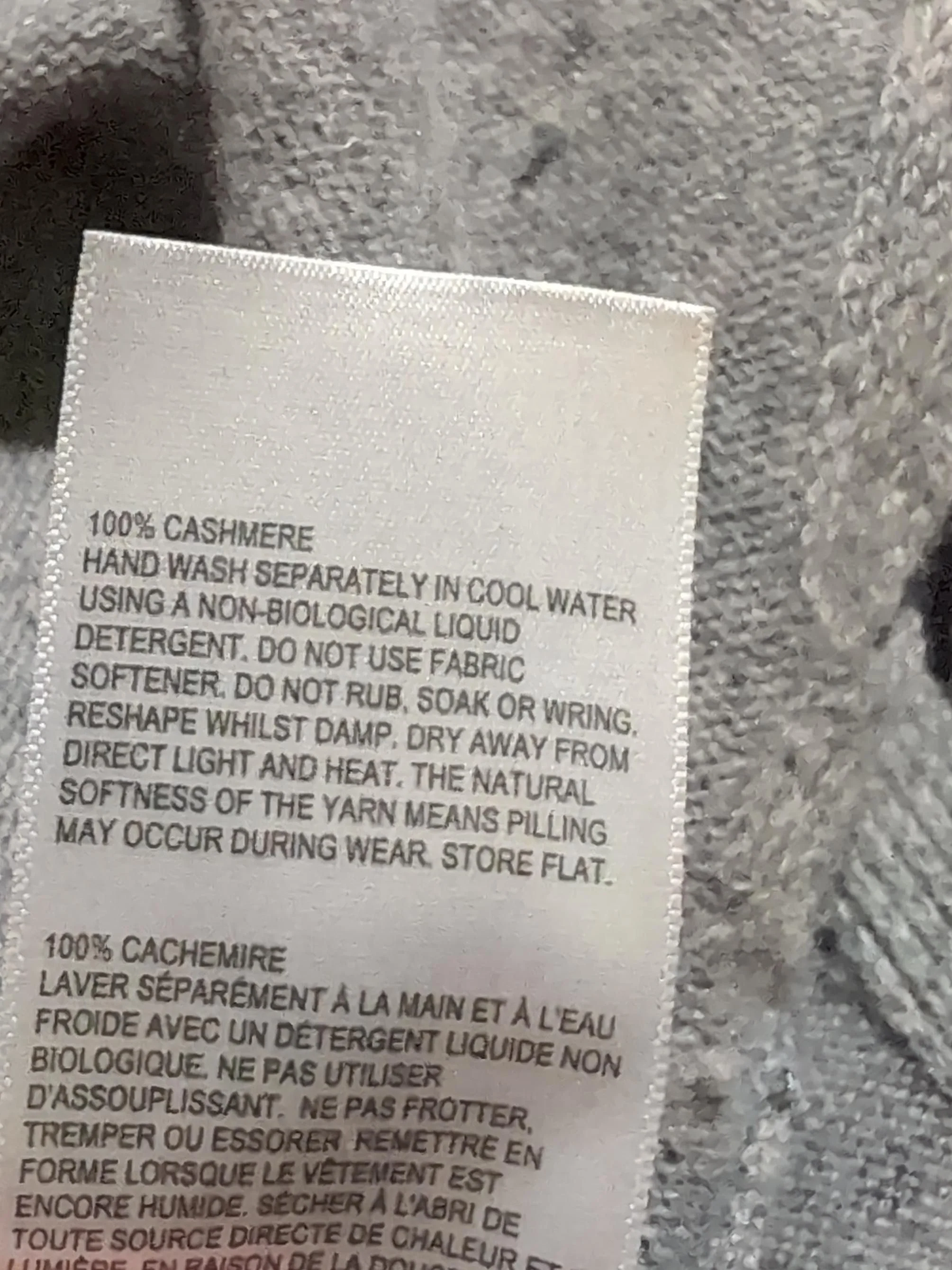Whistles Women's Jumper S Grey 100% Cashmere Crew Neck Pullover - Image 8