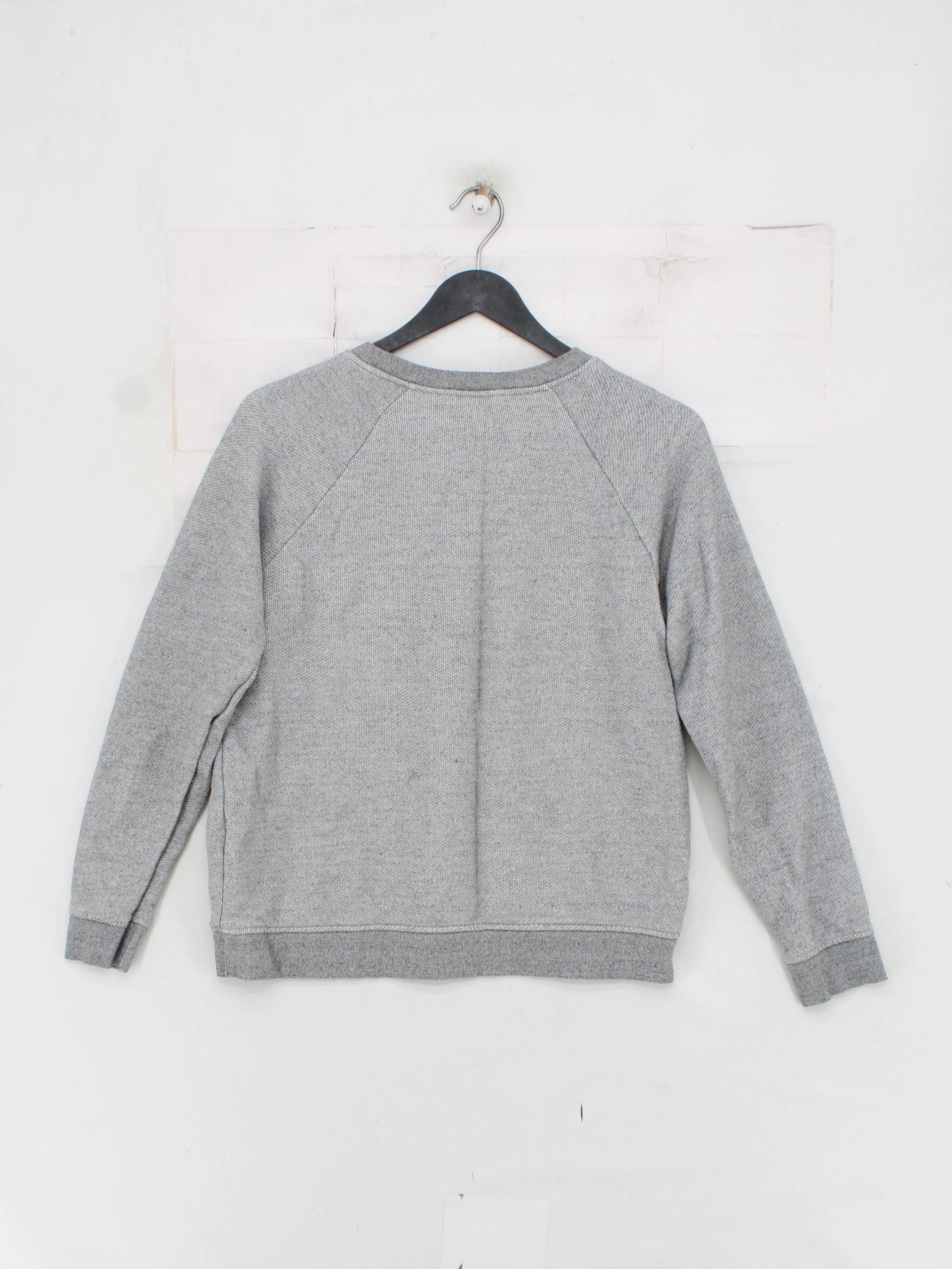 Whistles Women's Jumper S Grey Graphic Cotton with Polyester Crew Neck Pullover - Image 2