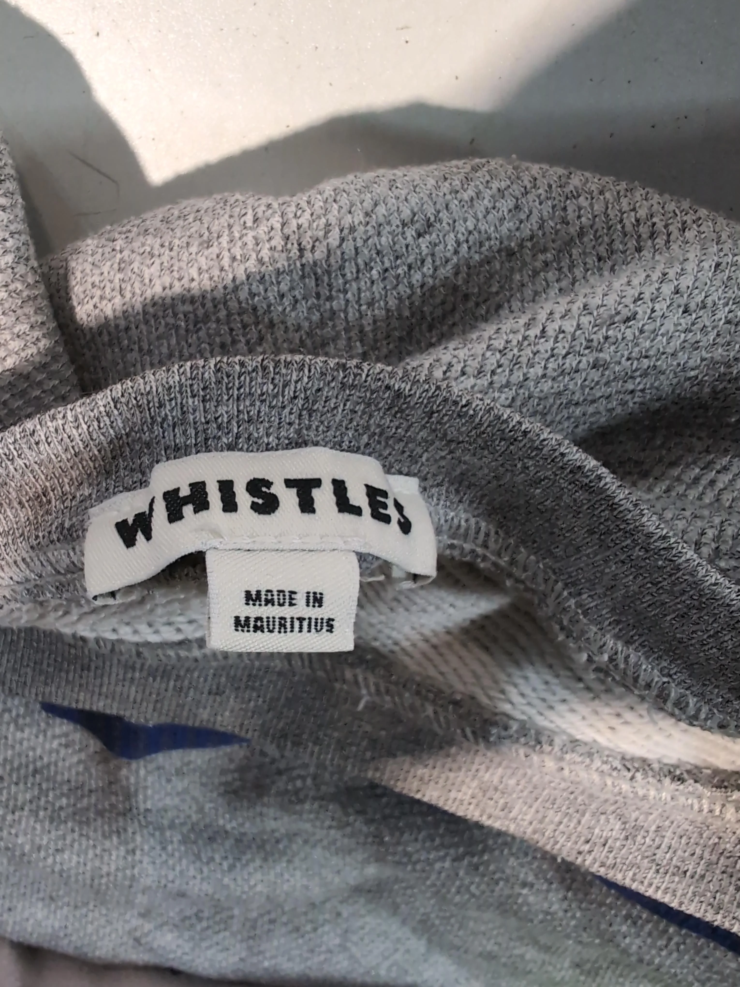 Whistles Women's Jumper S Grey Graphic Cotton with Polyester Crew Neck Pullover - Image 5