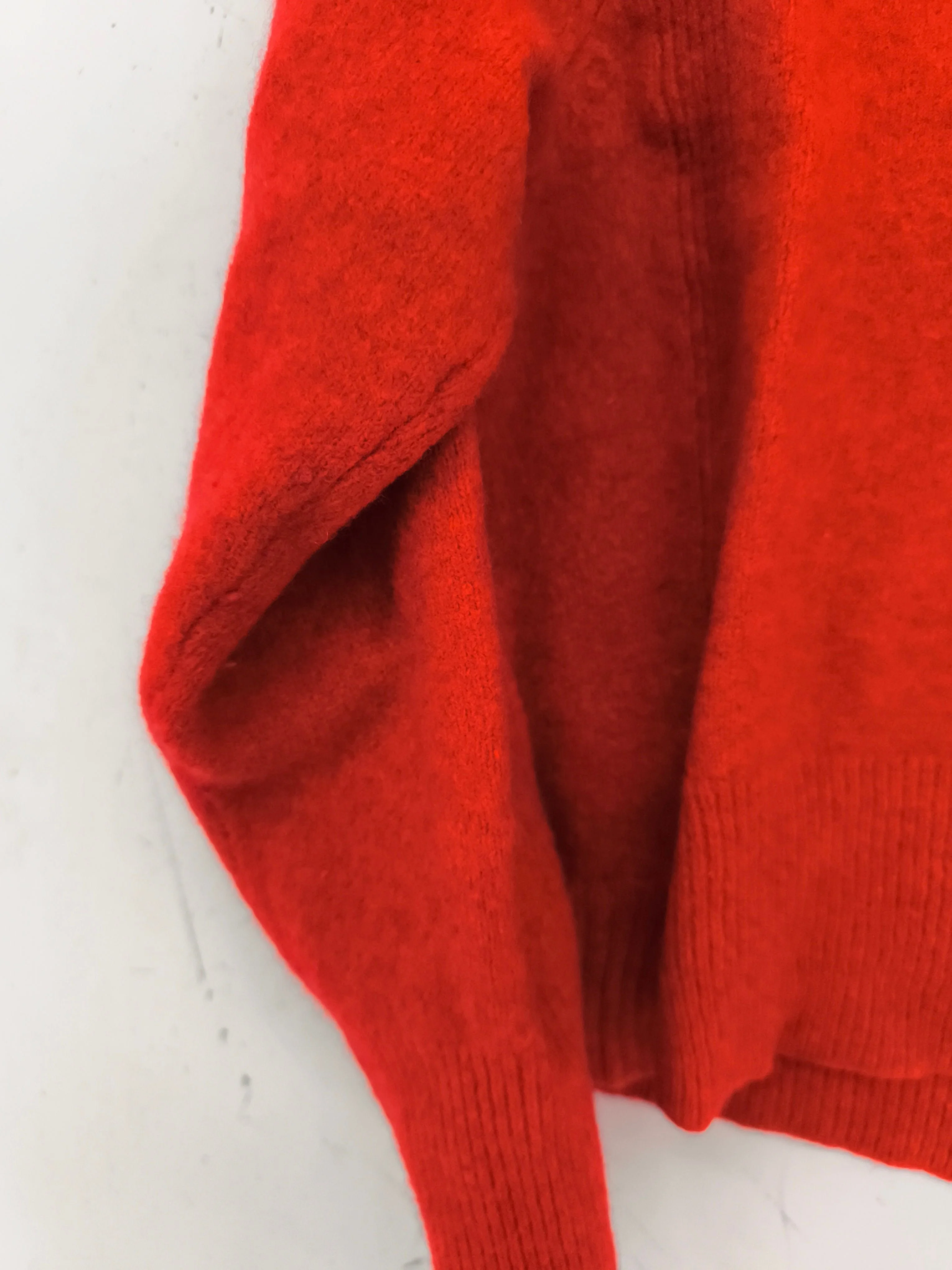 Whistles Women's Jumper S Red 100% Wool High Neck Pullover - Image 5