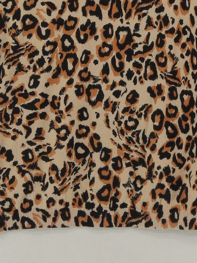 Whistles Women's Jumper UK 10 Multi Animal Print 100% Cotton Crew Neck Pullover - Image 4