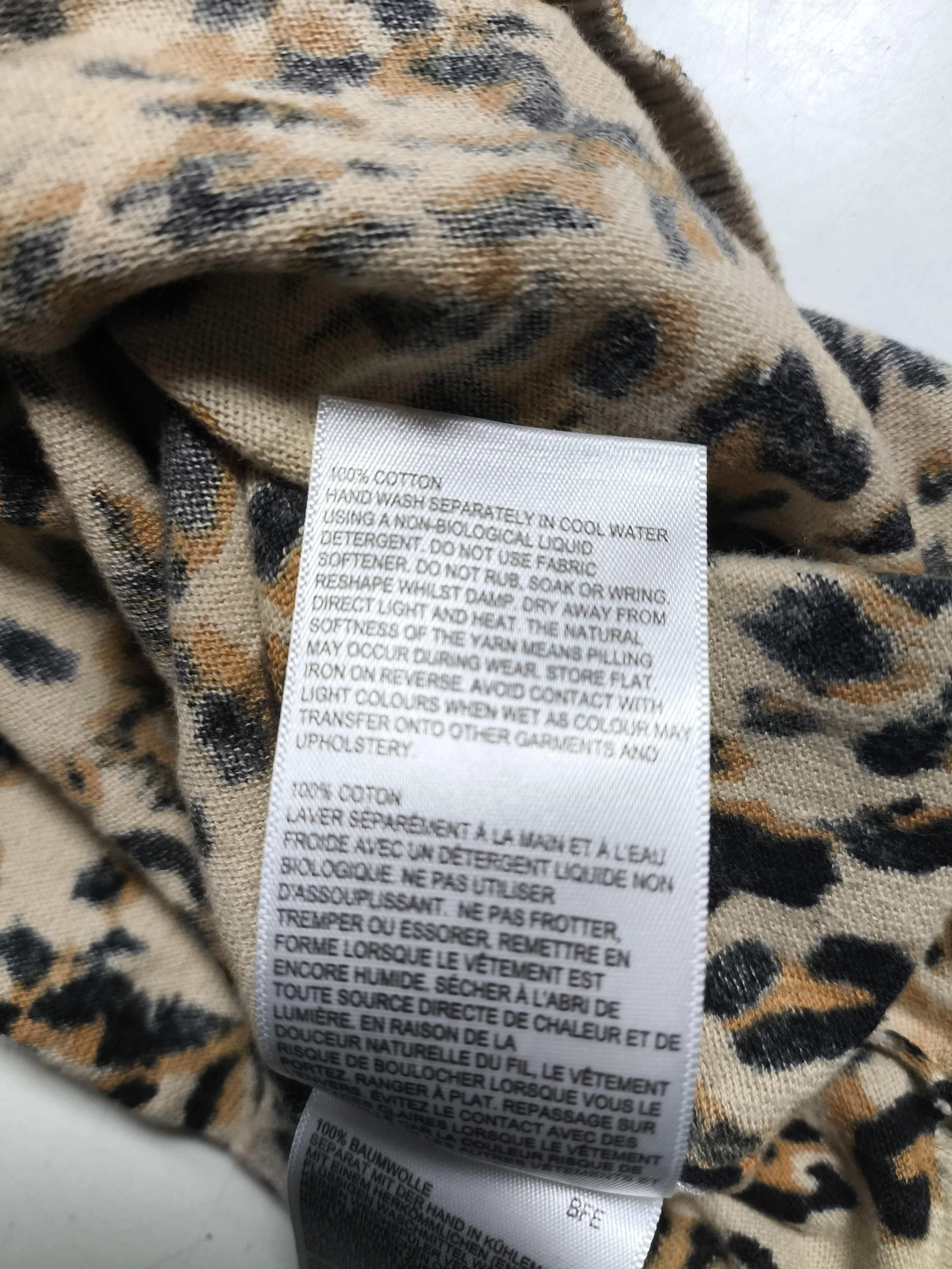 Whistles Women's Jumper UK 10 Multi Animal Print 100% Cotton Crew Neck Pullover - Image 6