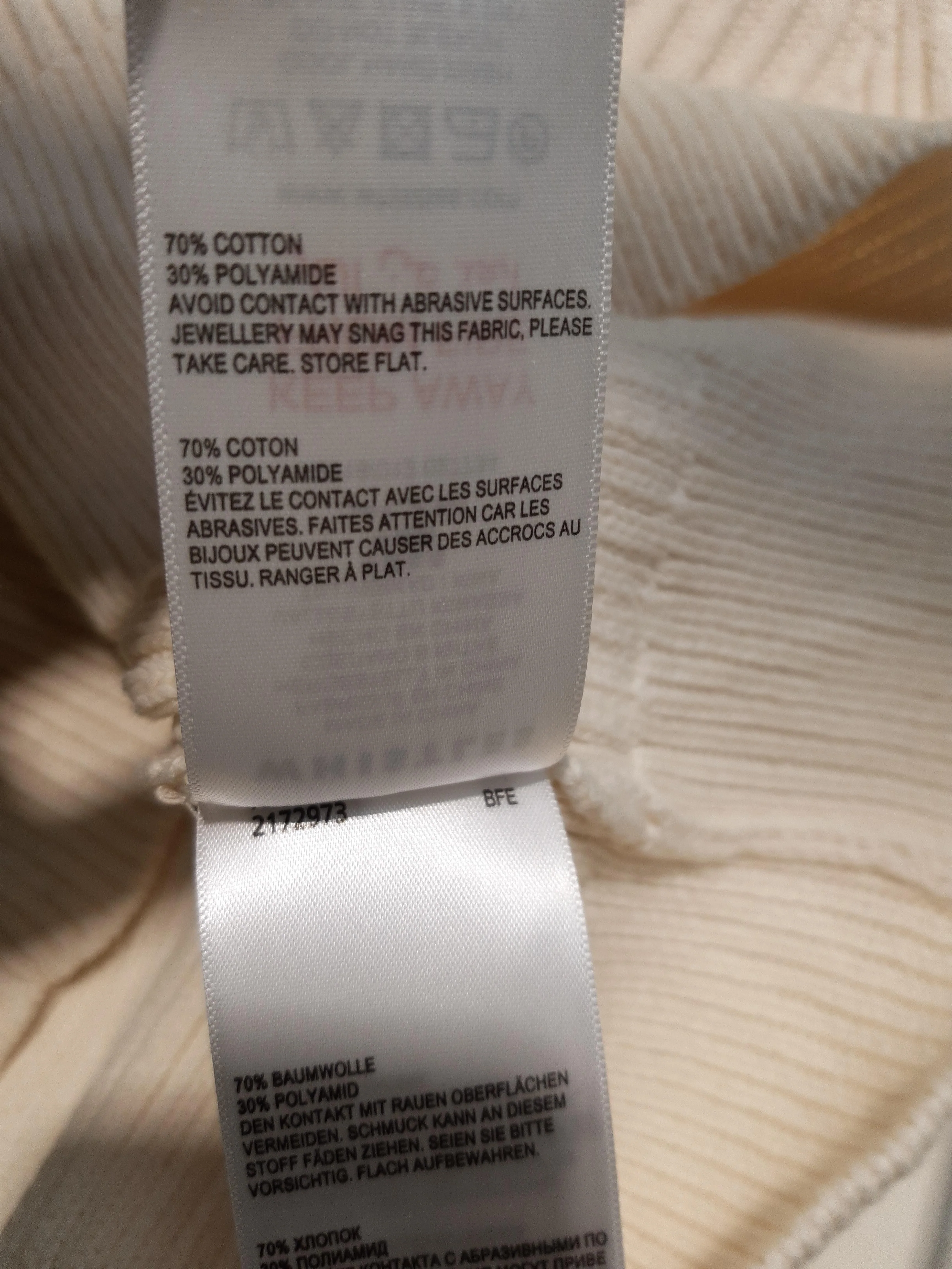 Whistles Women's Jumper UK 10 White Cotton with Polyamide V-Neck Vest - Image 7