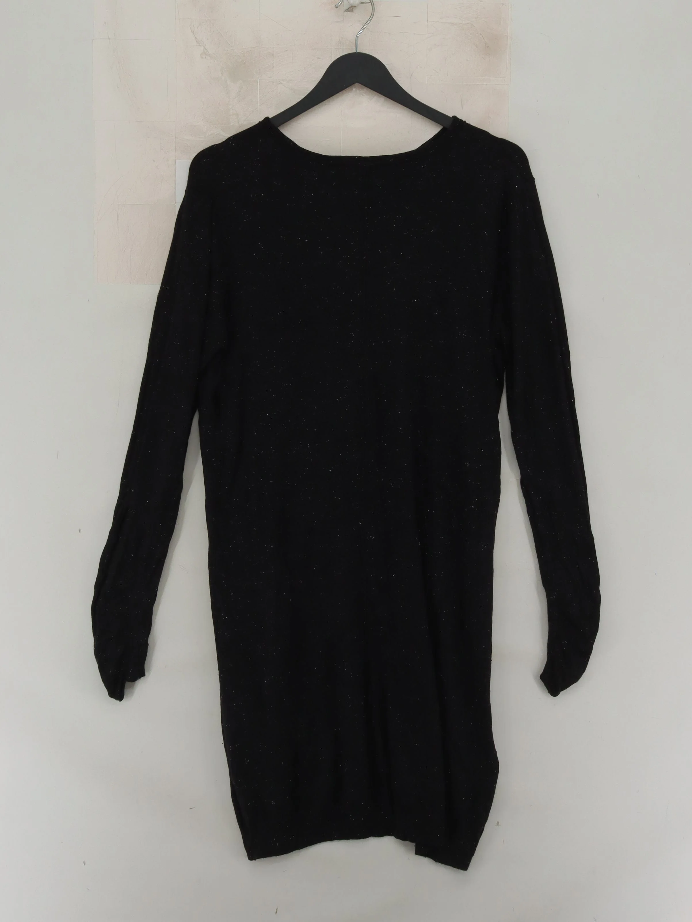 Whistles Women's Jumper UK 14 Black Viscose with Polyamide Round Neck Pullover - Image 2