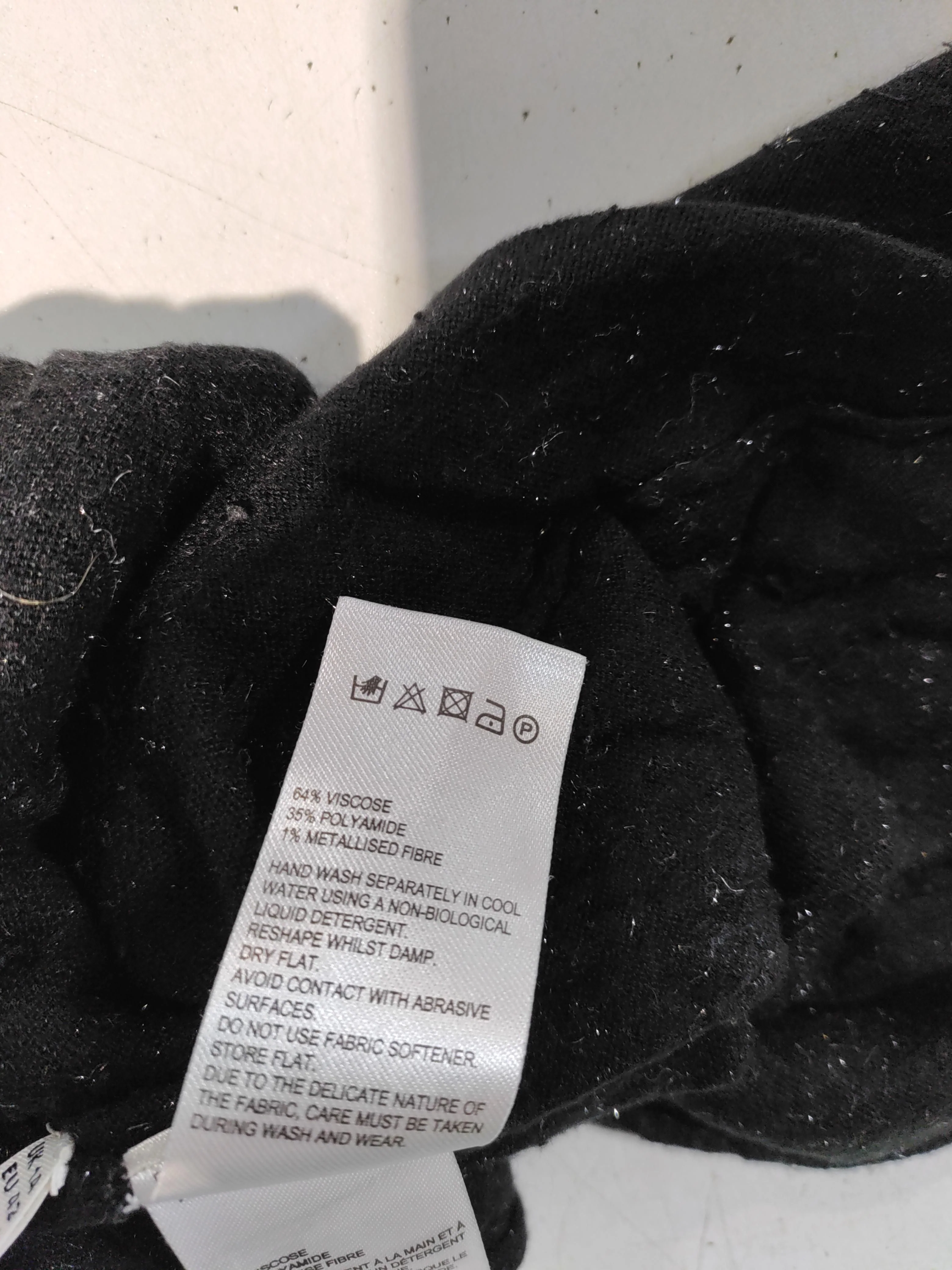 Whistles Women's Jumper UK 14 Black Viscose with Polyamide Round Neck Pullover - Image 6