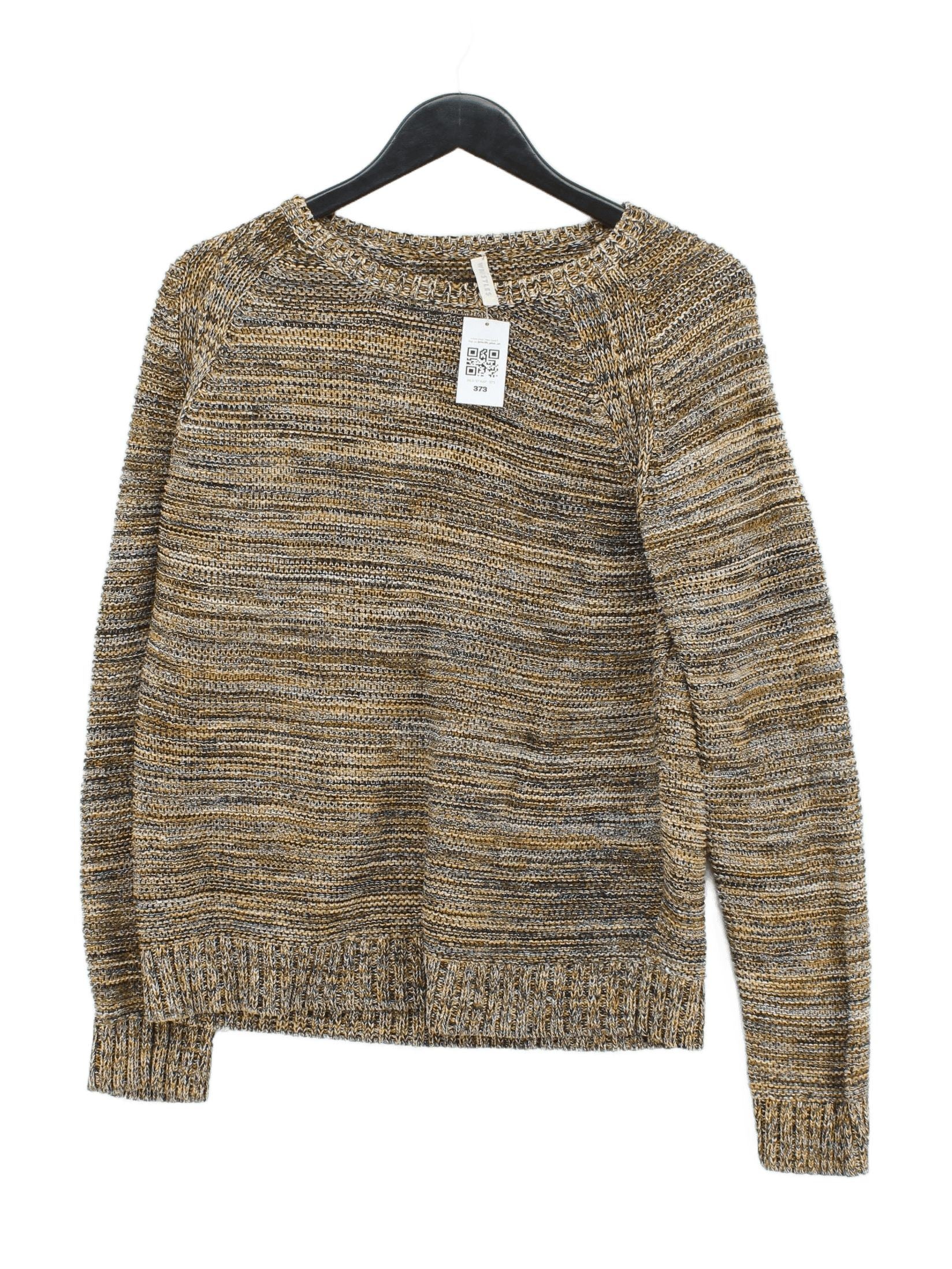 Whistles Women's Jumper UK 16 Multi 100% Cotton Round Neck Pullover
