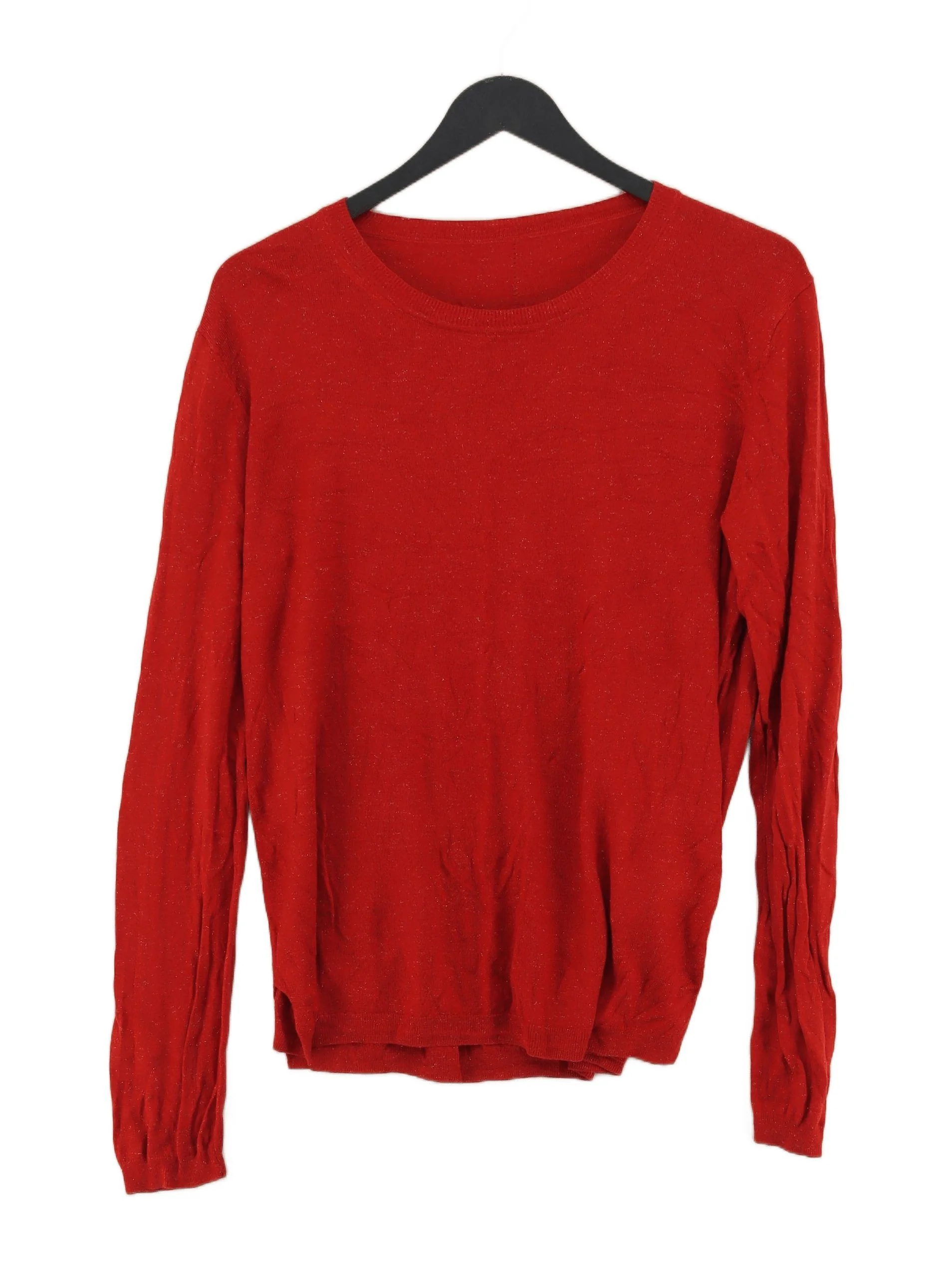 Whistles Women's Jumper UK 16 Red Viscose with Polyamide, Other Pullover