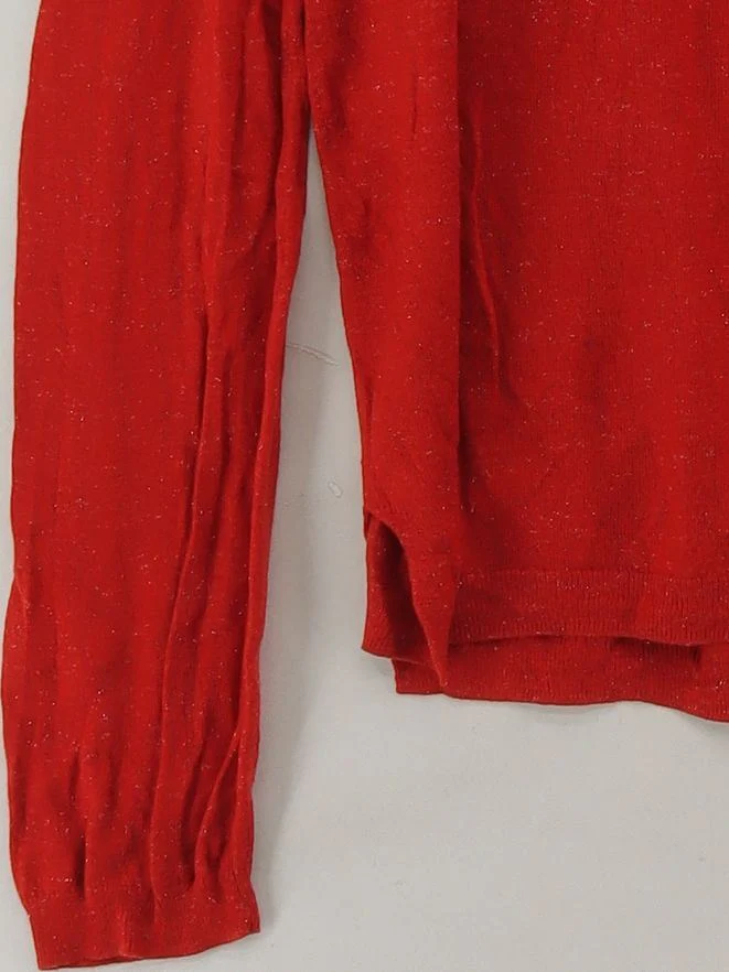 Whistles Women's Jumper UK 16 Red Viscose with Polyamide, Other Pullover - Image 4