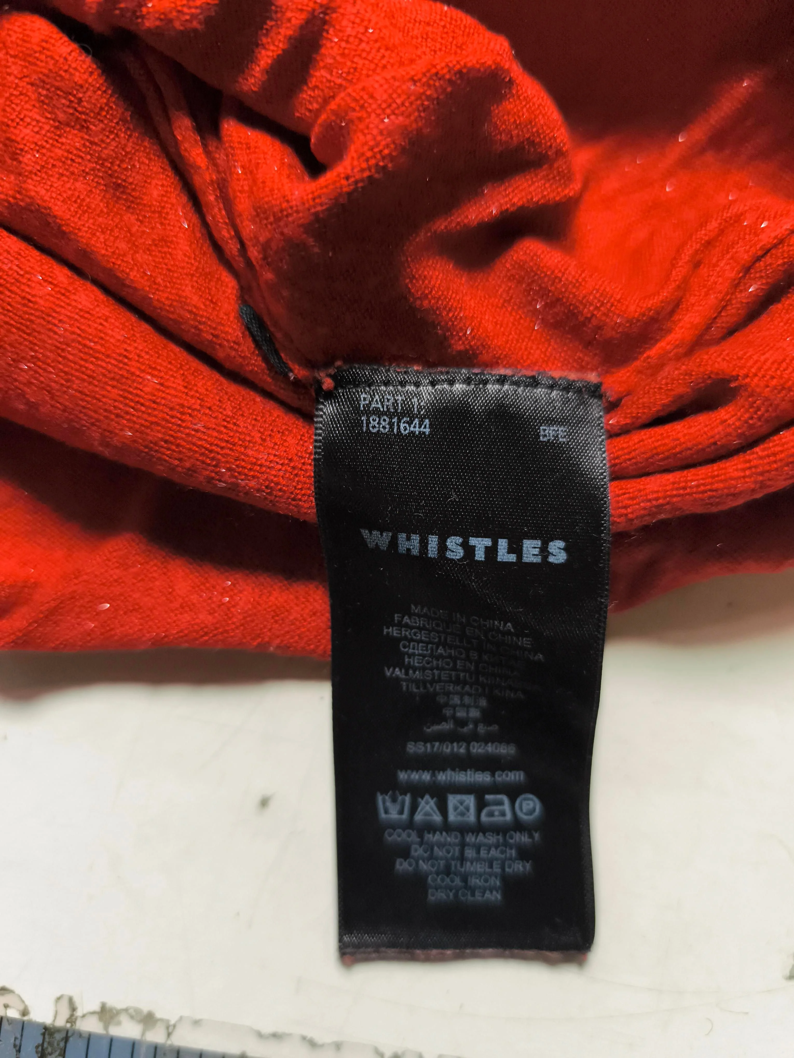 Whistles Women's Jumper UK 16 Red Viscose with Polyamide, Other Pullover - Image 5